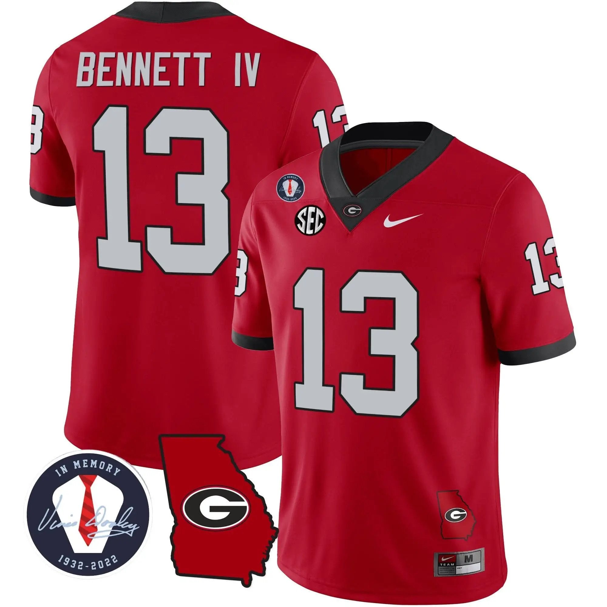 GB 2023 Vapor Jersey - Georgia Map by Georgia Bulldogs