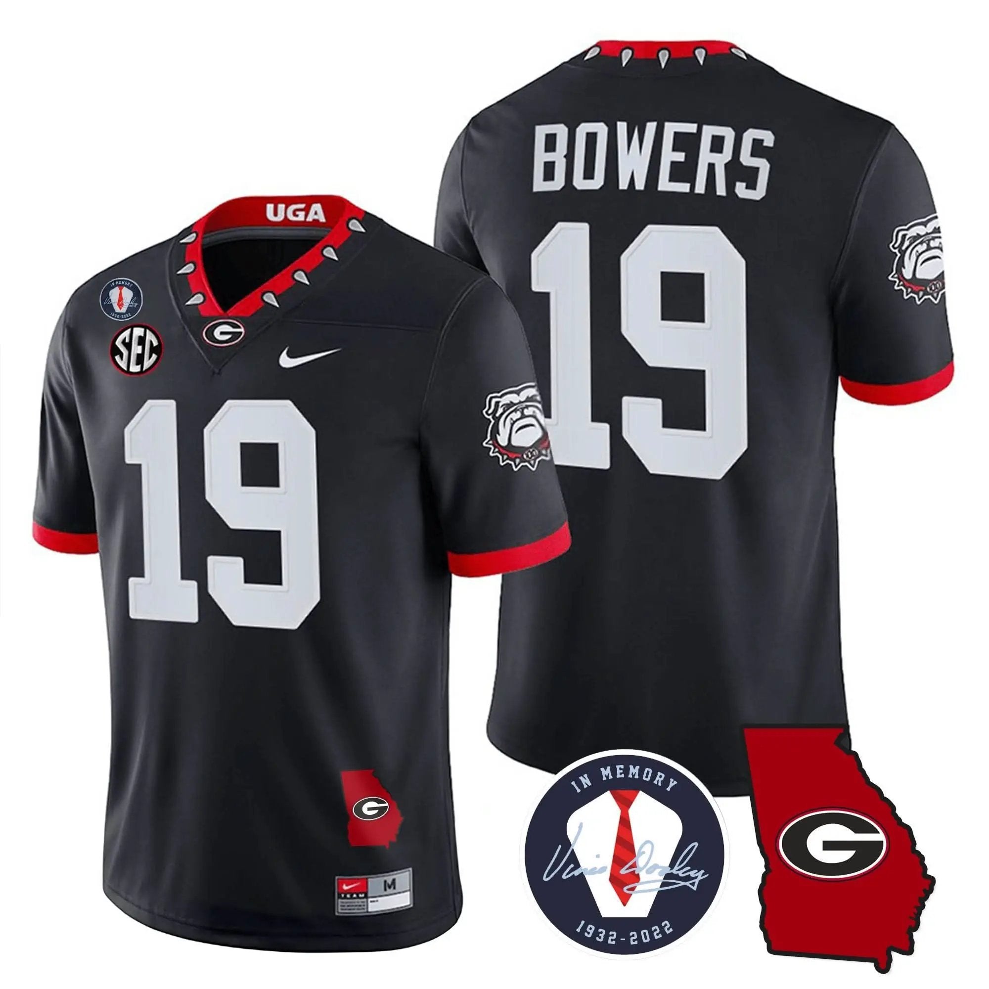 GB 2023 Vapor Jersey - Georgia Map by Georgia Bulldogs