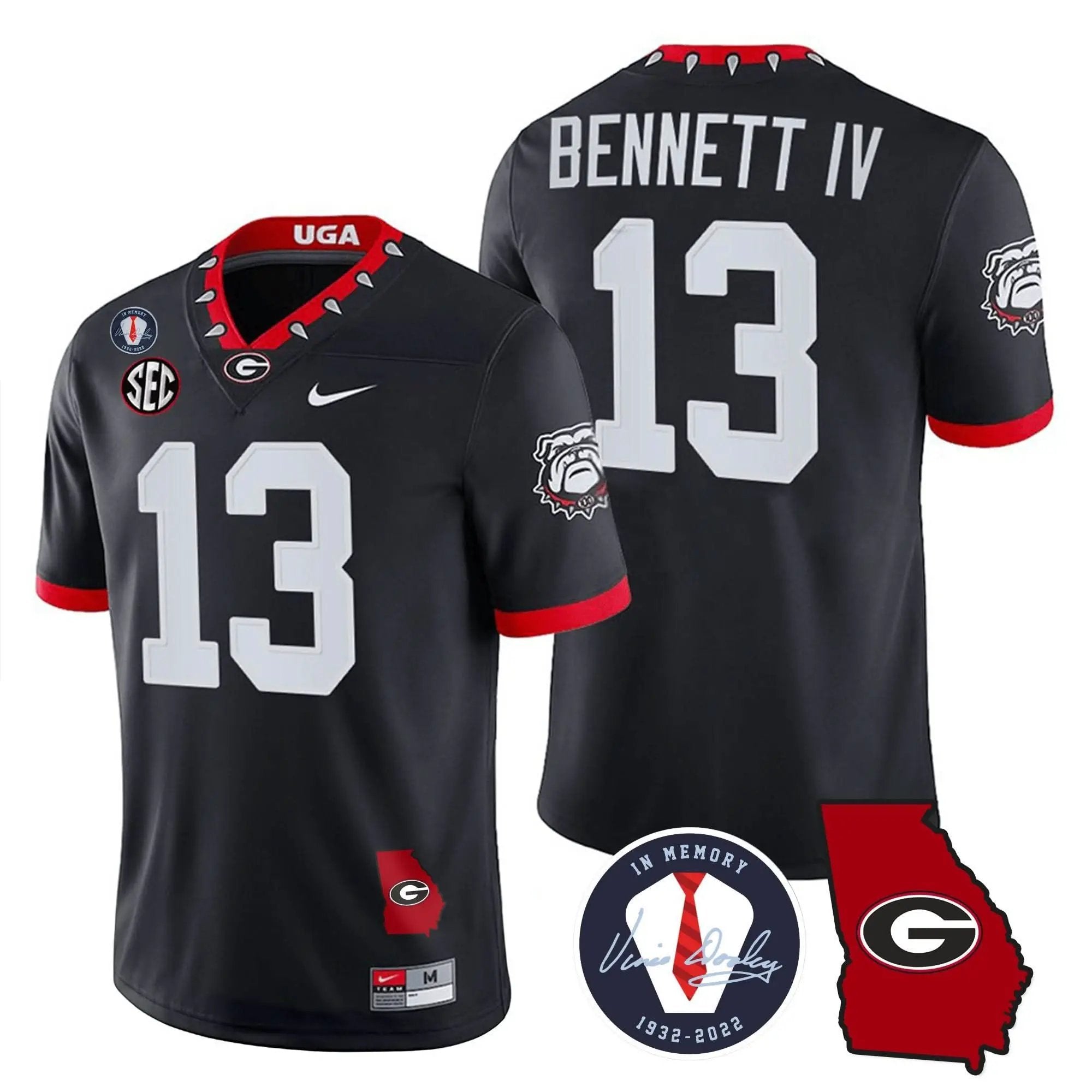 GB 2023 Vapor Jersey - Georgia Map by Georgia Bulldogs