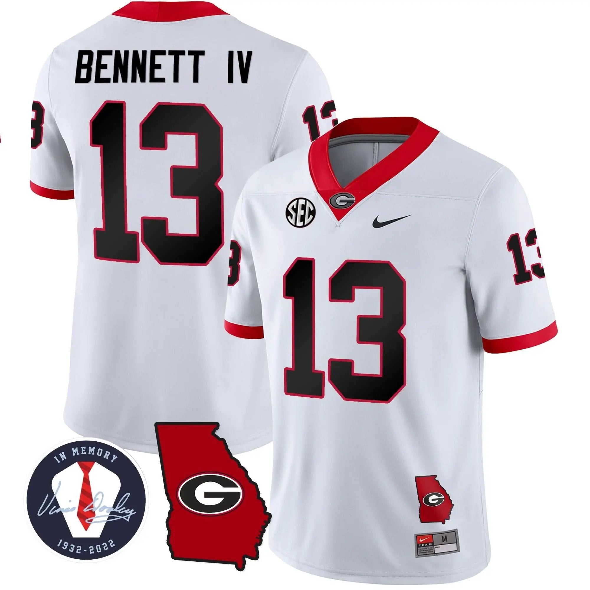 GB 2023 Vapor Jersey - Georgia Map by Georgia Bulldogs
