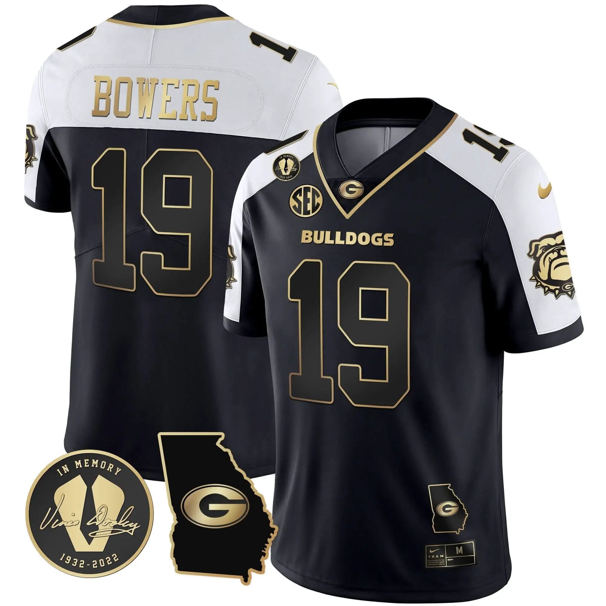 GB 2023 Vapor Jersey - Georgia Map by Georgia Bulldogs