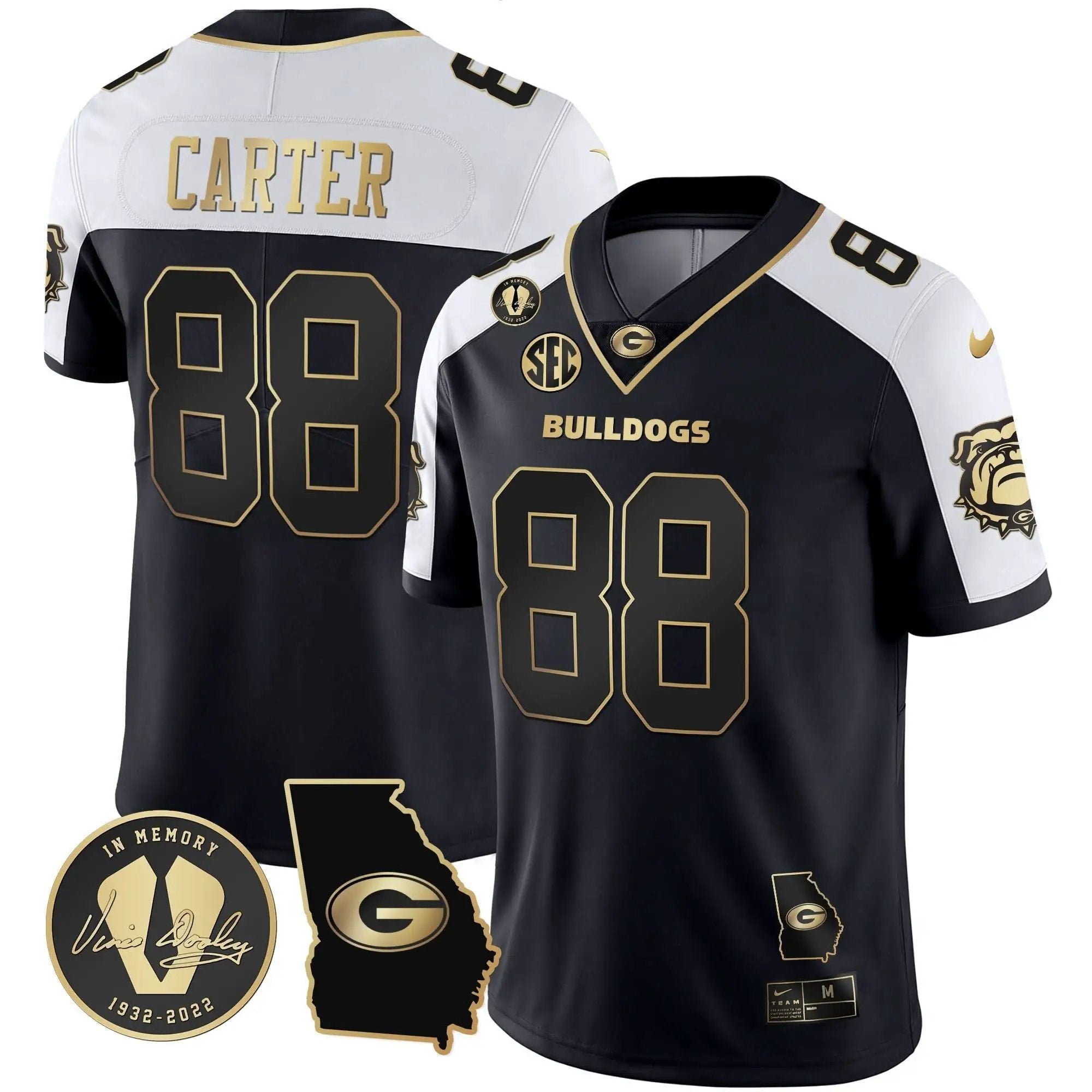 GB 2023 Vapor Jersey - Georgia Map by Georgia Bulldogs