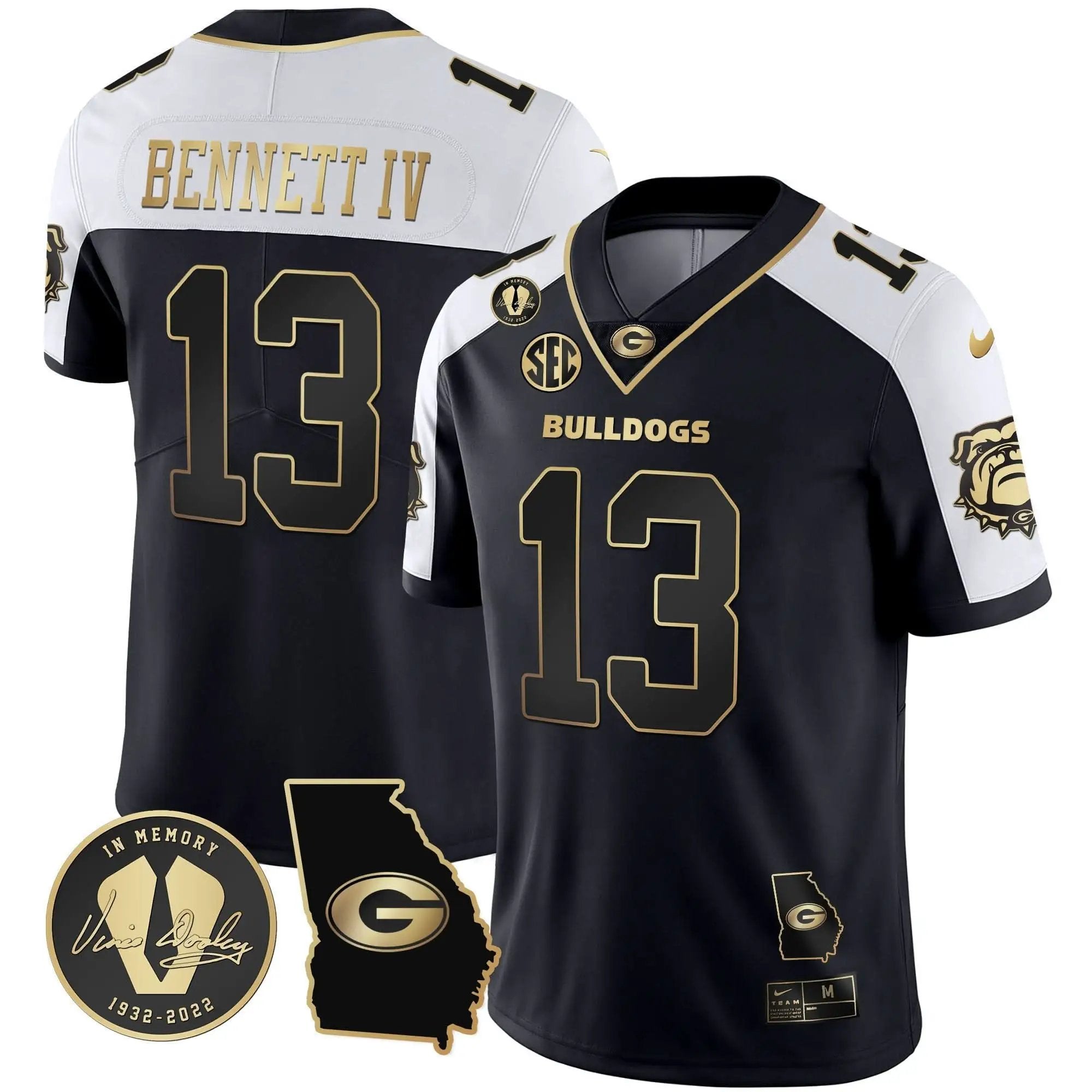GB 2023 Vapor Jersey - Georgia Map by Georgia Bulldogs