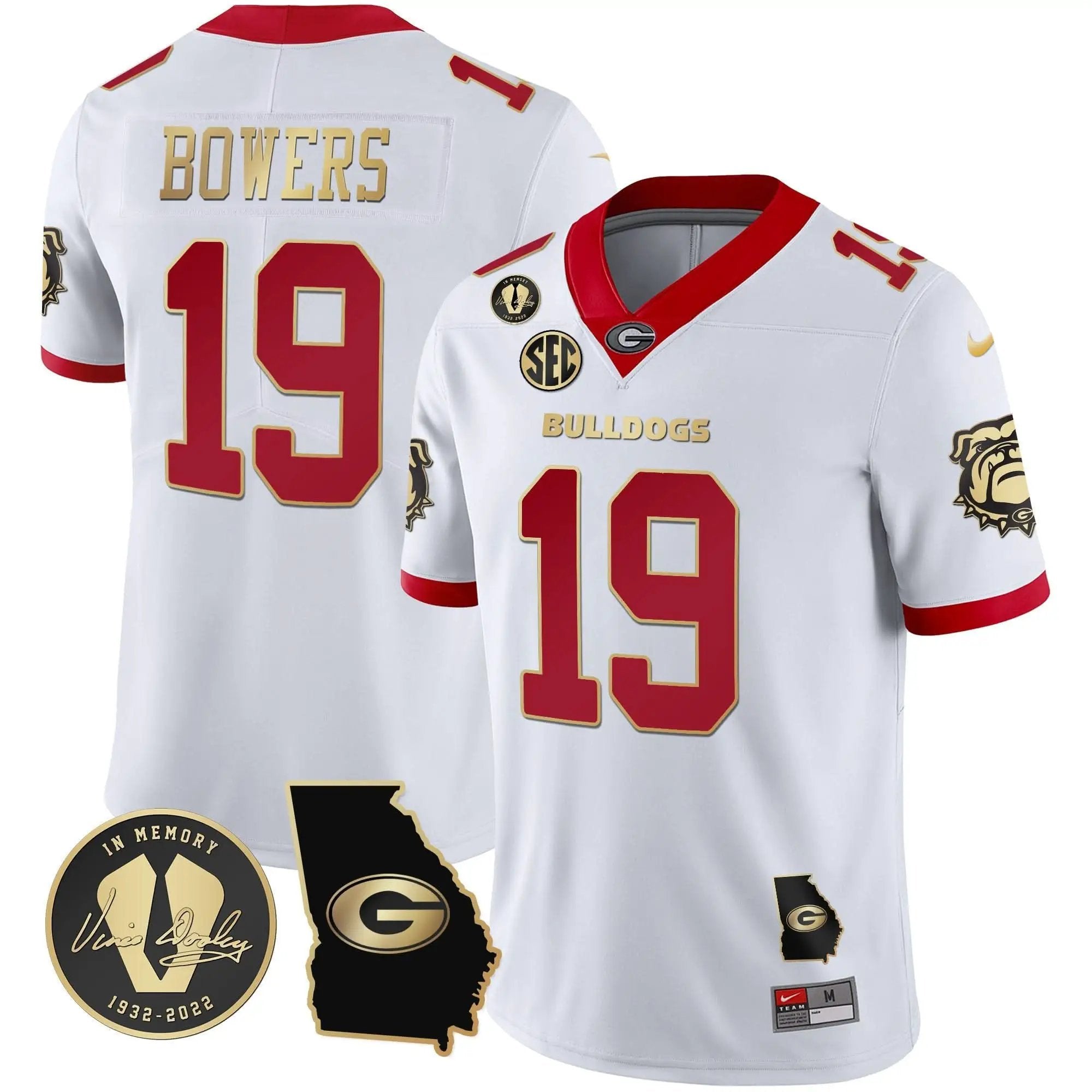 GB 2023 Vapor Jersey - Georgia Map by Georgia Bulldogs