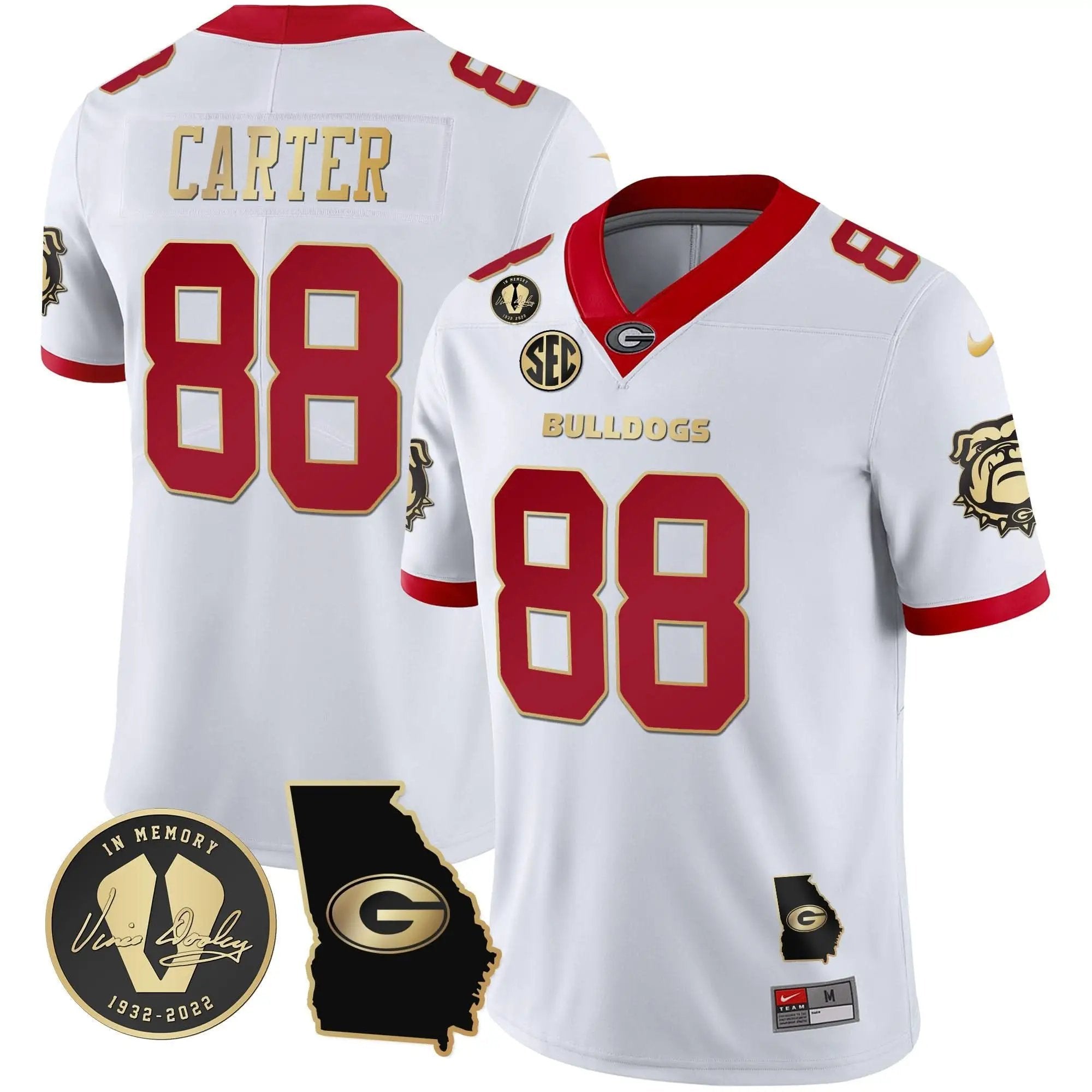 GB 2023 Vapor Jersey - Georgia Map by Georgia Bulldogs