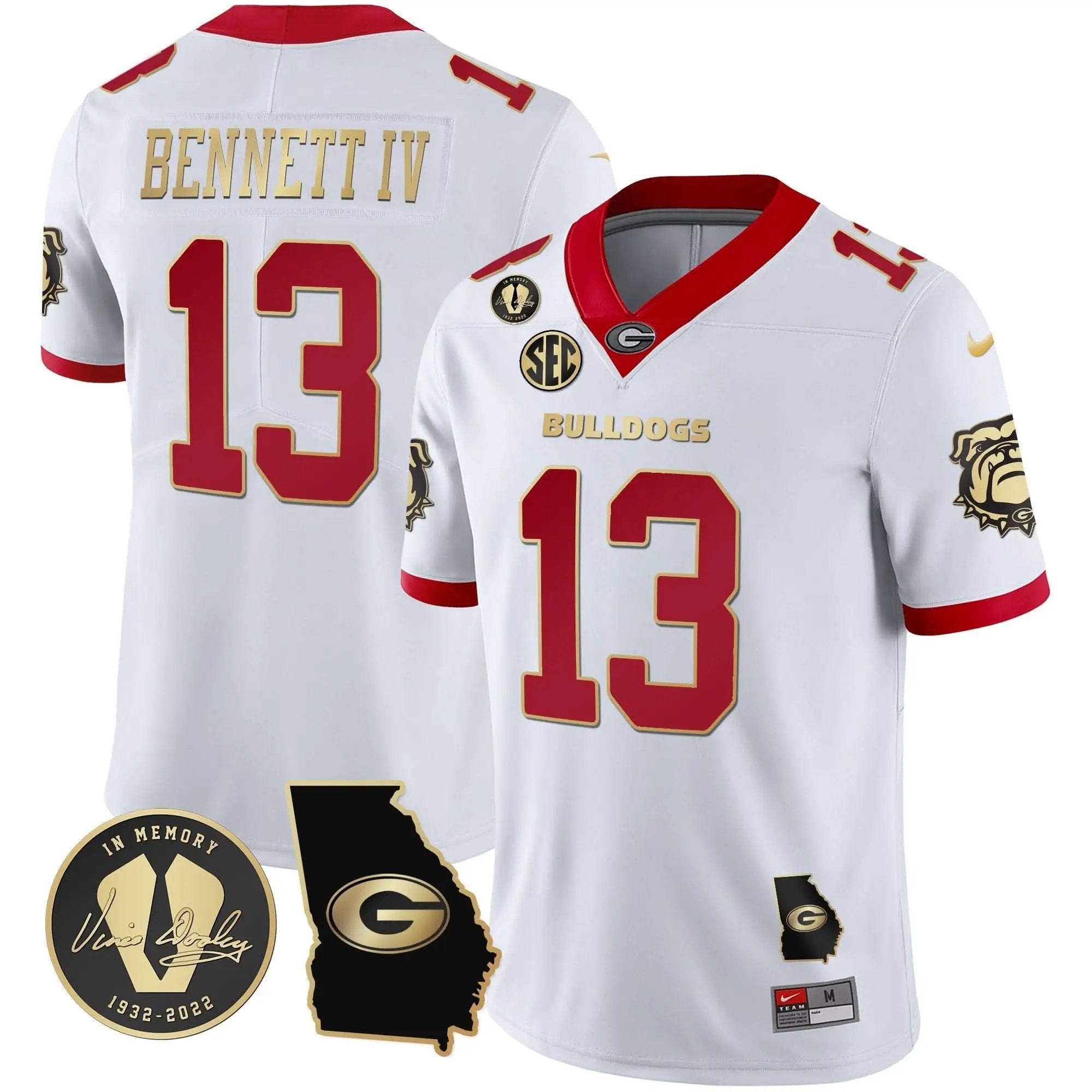 GB 2023 Vapor Jersey - Georgia Map by Georgia Bulldogs