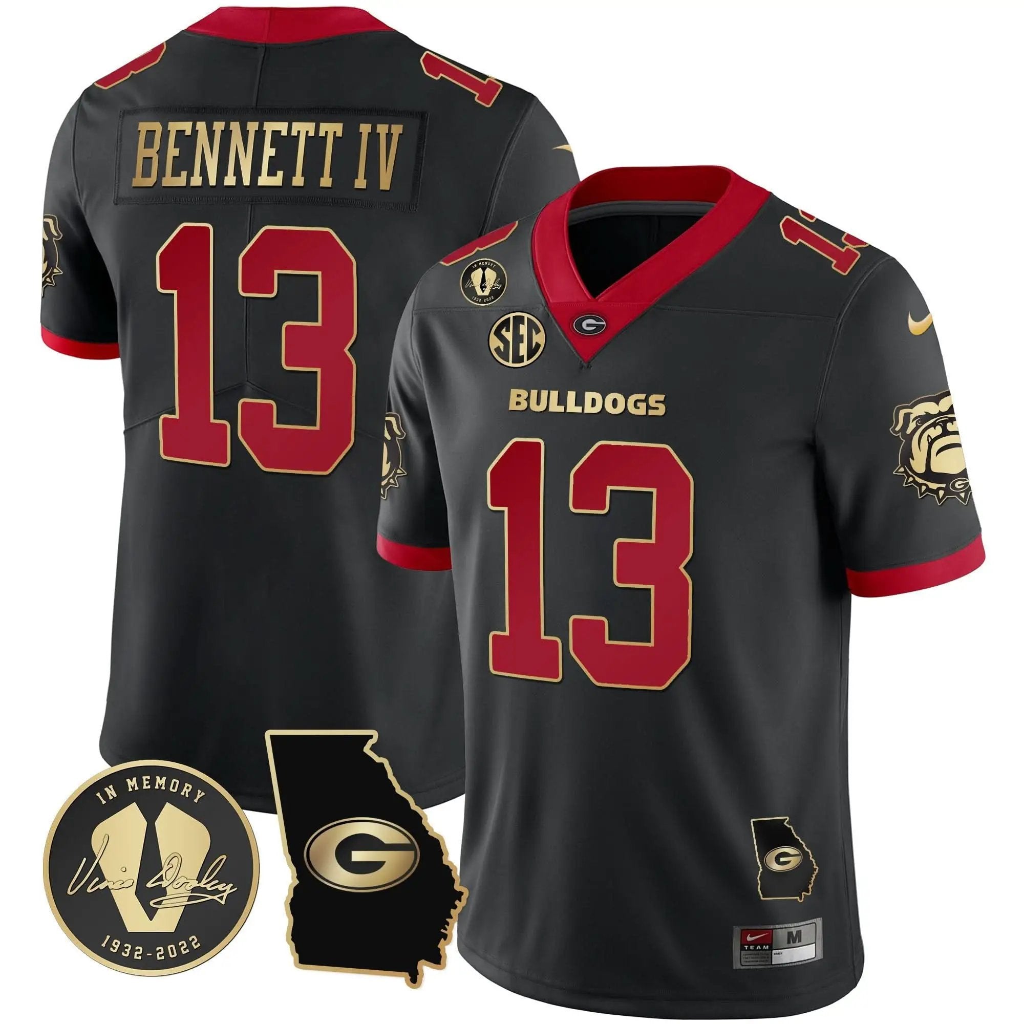 GB 2023 Vapor Jersey - Georgia Map by Georgia Bulldogs