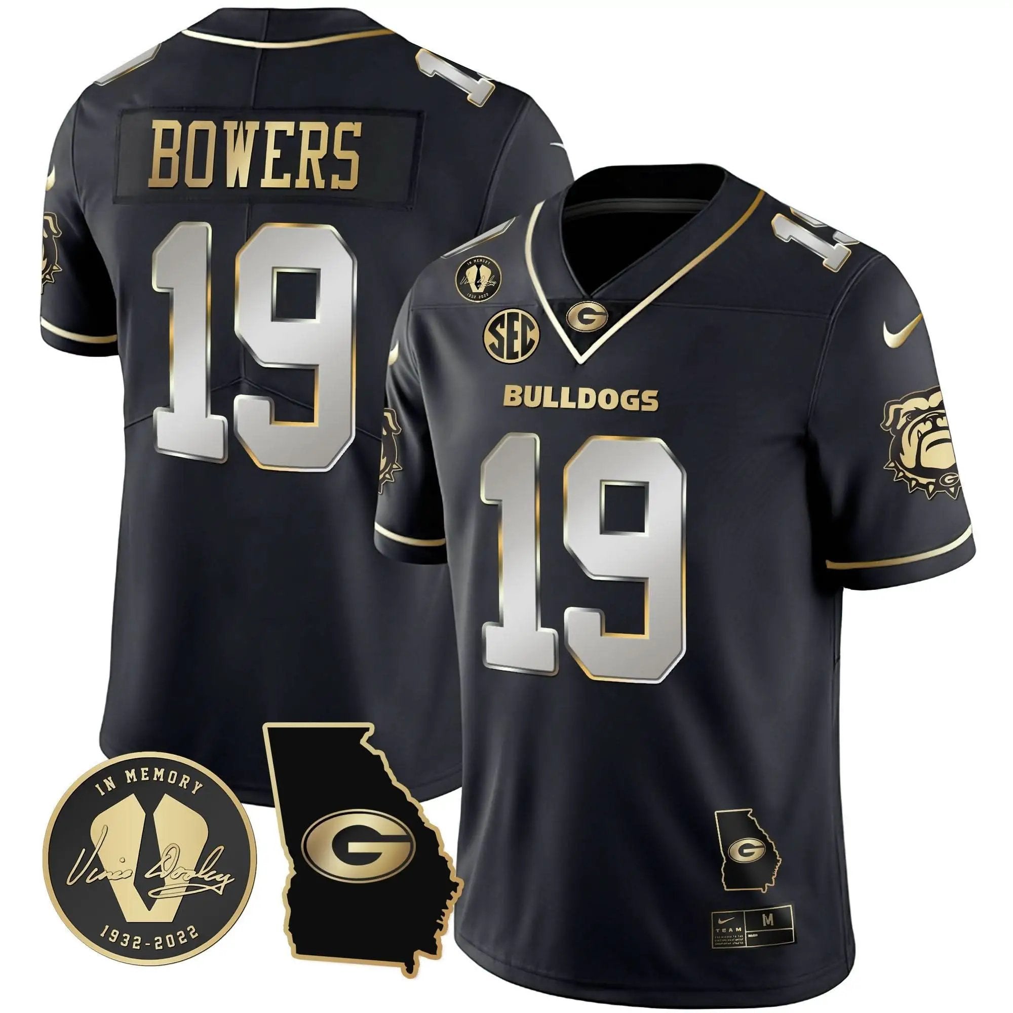 GB 2023 Vapor Jersey - Georgia Map by Georgia Bulldogs