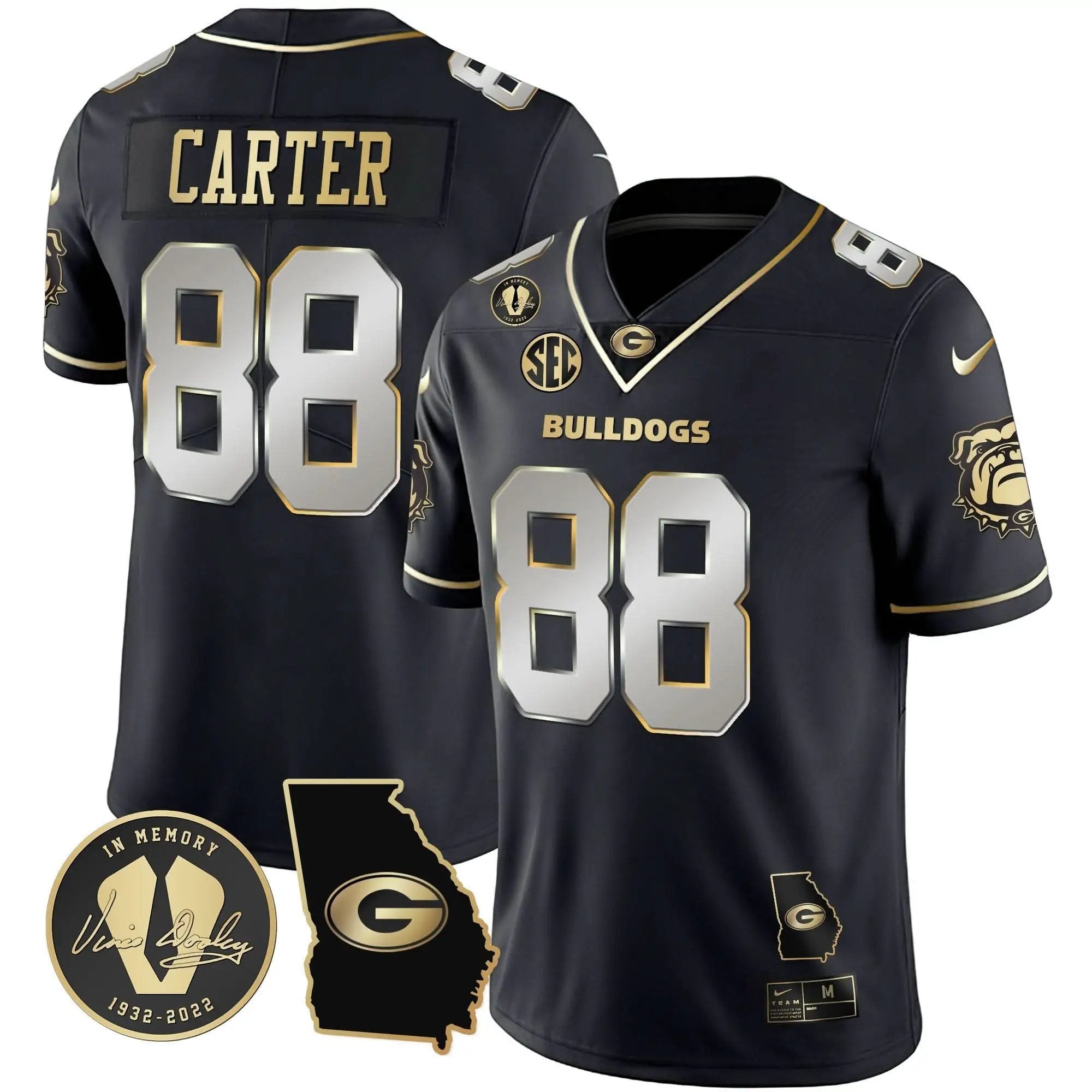 GB 2023 Vapor Jersey - Georgia Map by Georgia Bulldogs