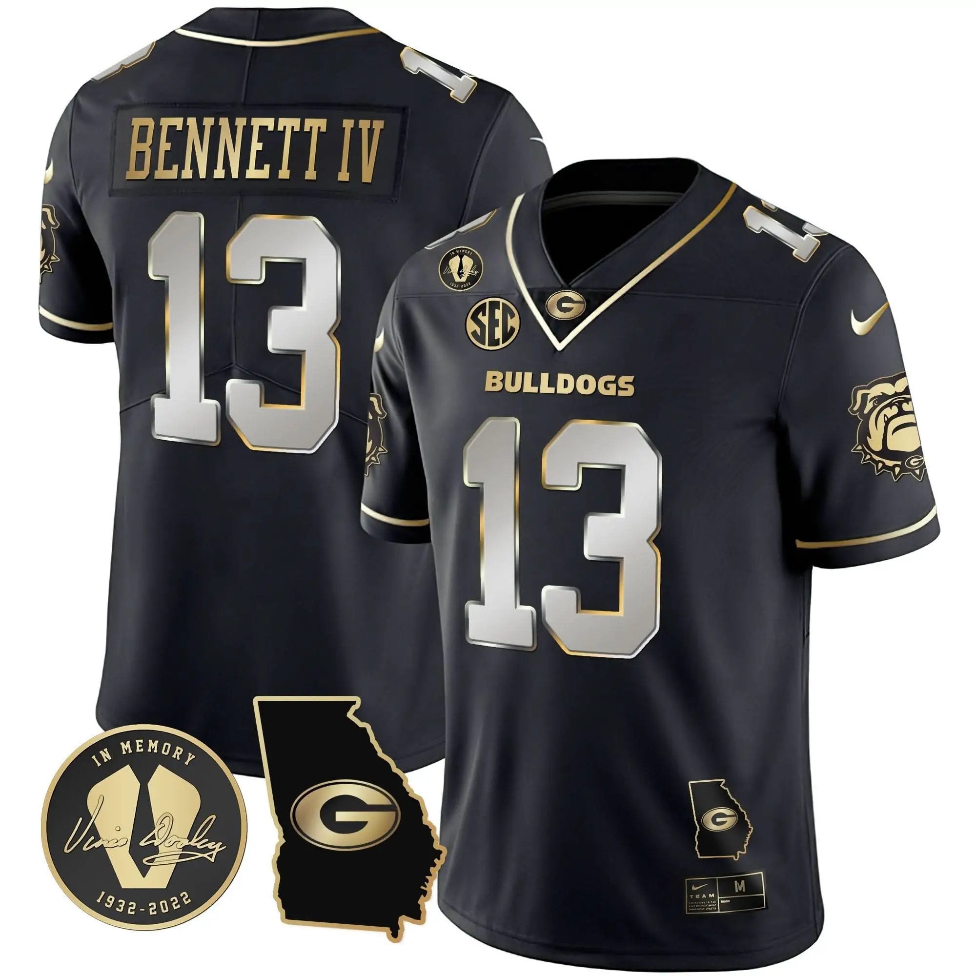 GB 2023 Vapor Jersey - Georgia Map by Georgia Bulldogs