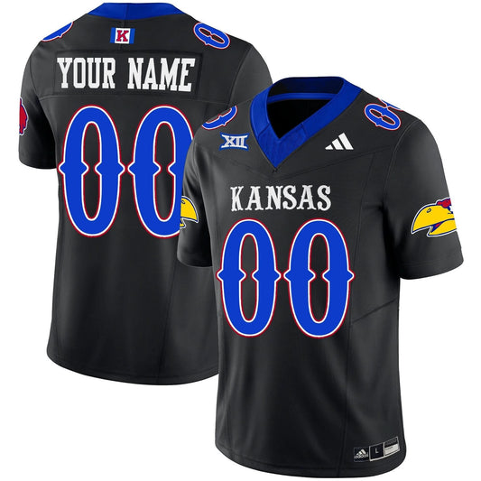 Custom Kansas Jayhawks Jersey Blackhawk Vapor Limited Stitched All Colors by Kansas Jayhawks
