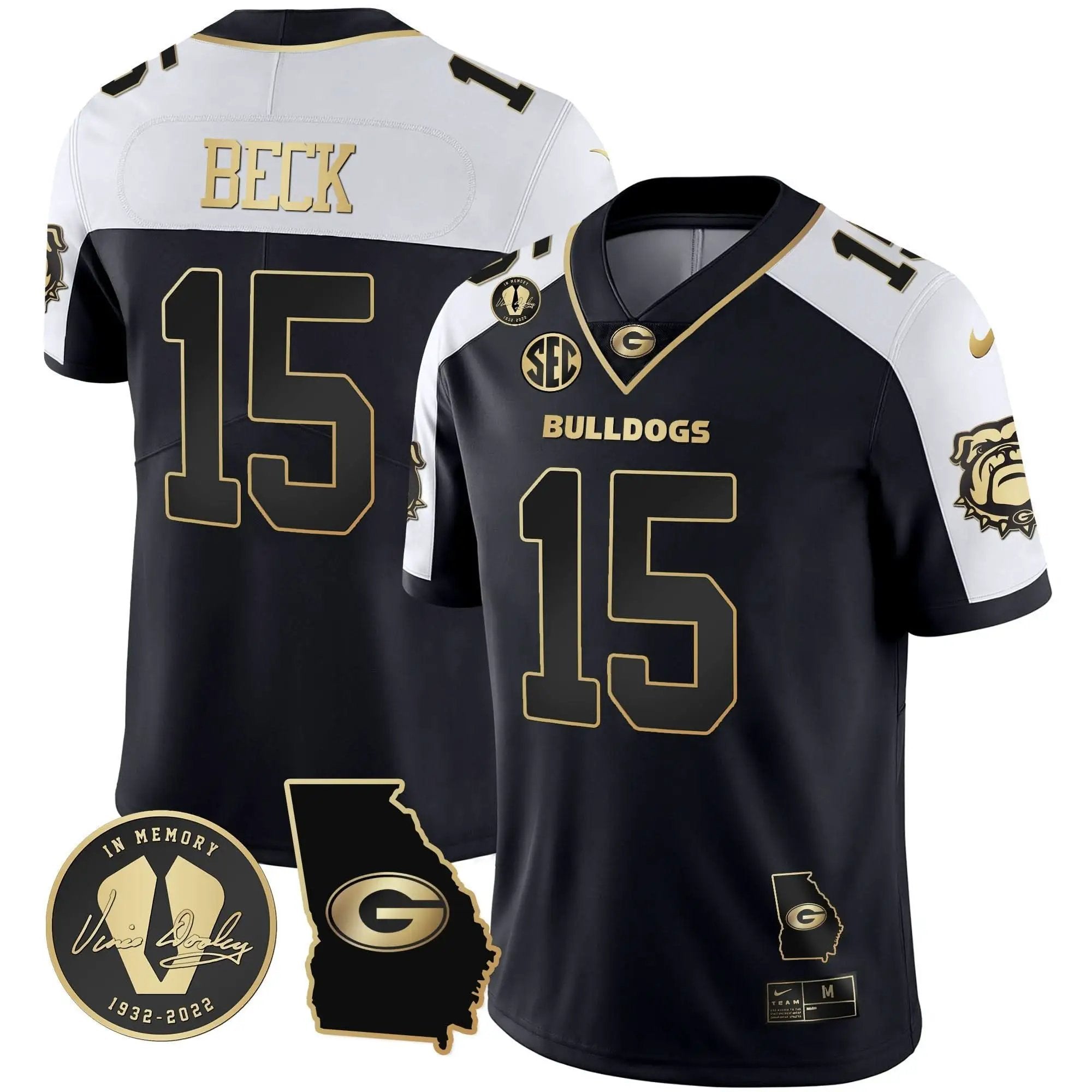 GB 2023 Vapor Jersey - Georgia Map by Georgia Bulldogs