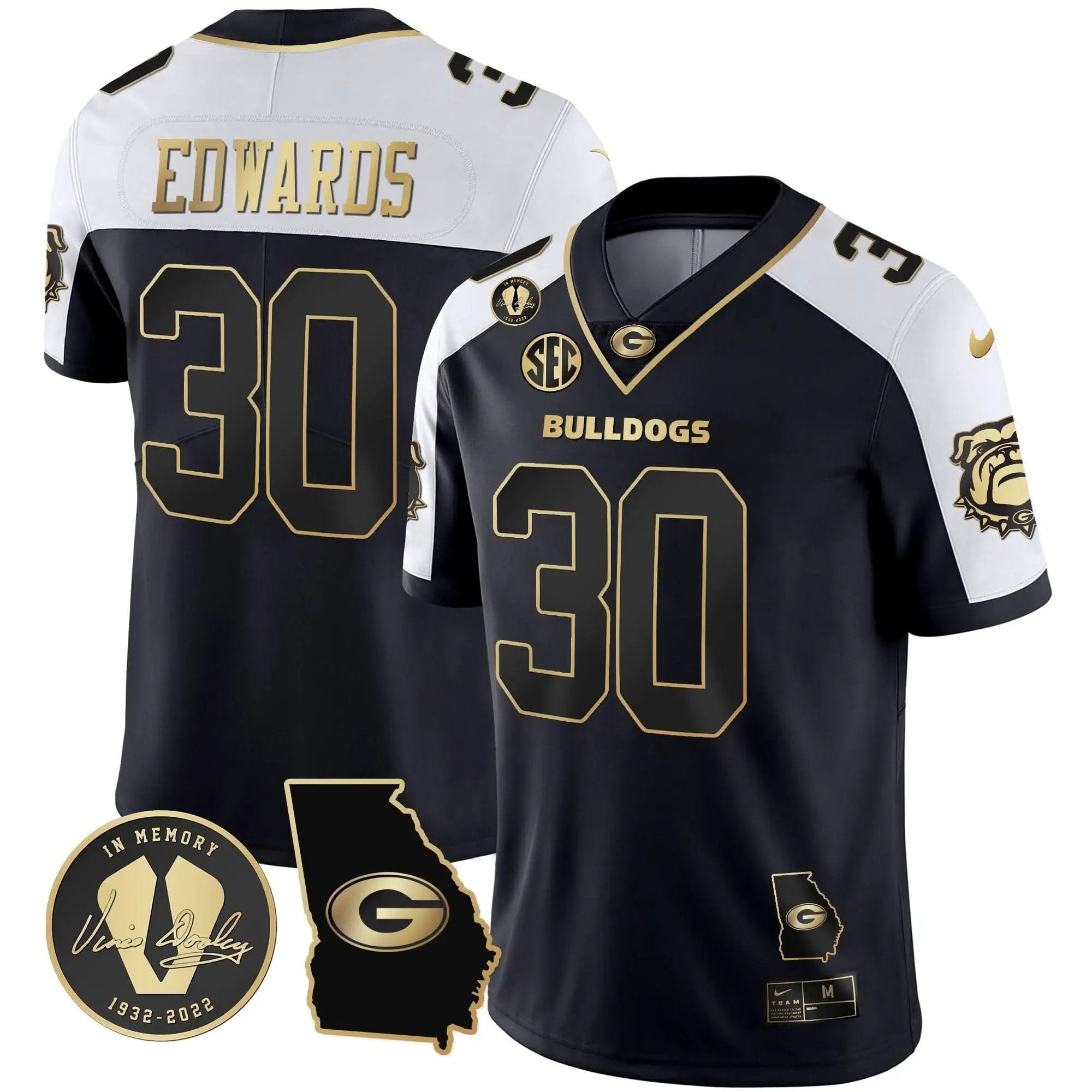 GB 2023 Vapor Jersey - Georgia Map by Georgia Bulldogs