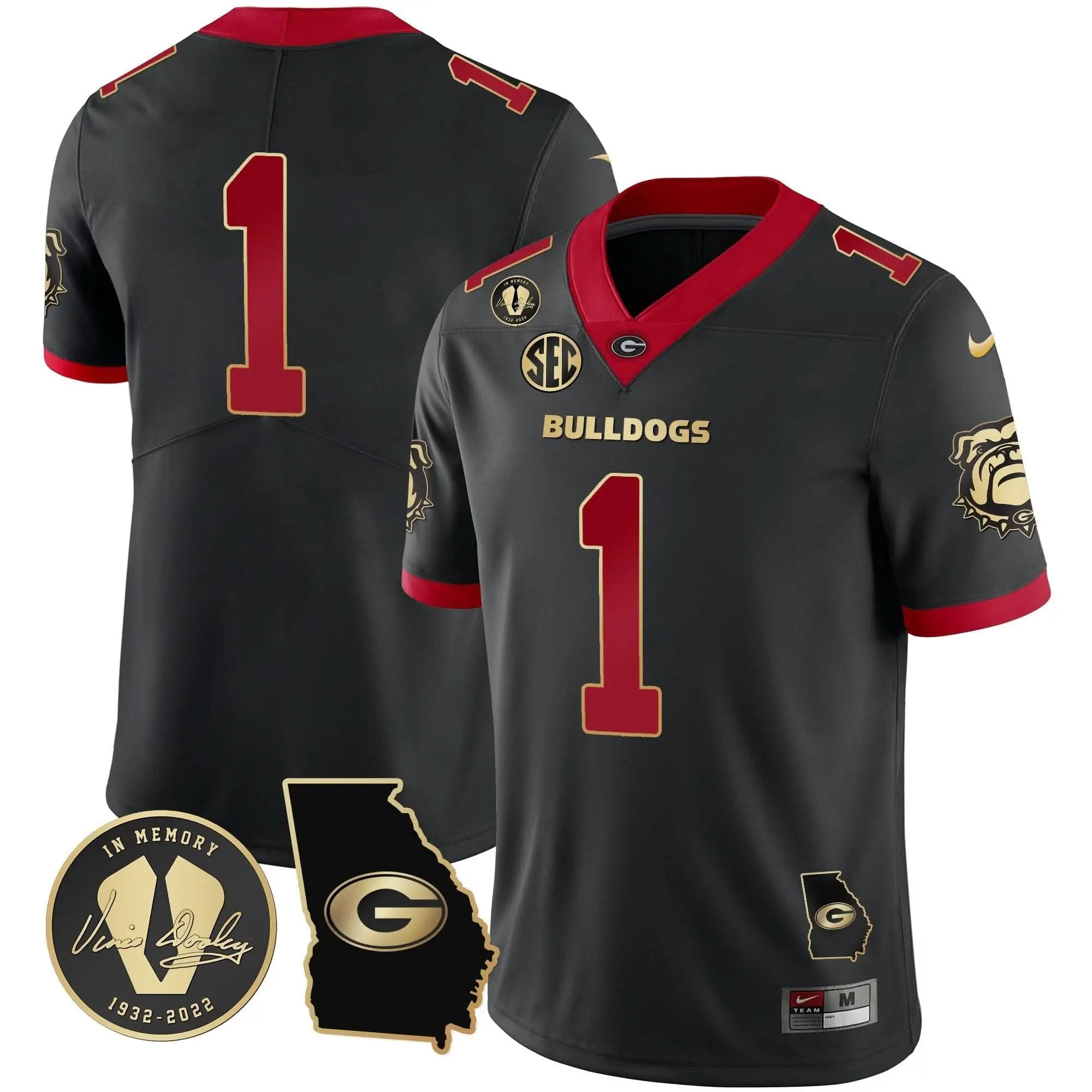 GB 2023 Vapor Jersey - Georgia Map by Georgia Bulldogs