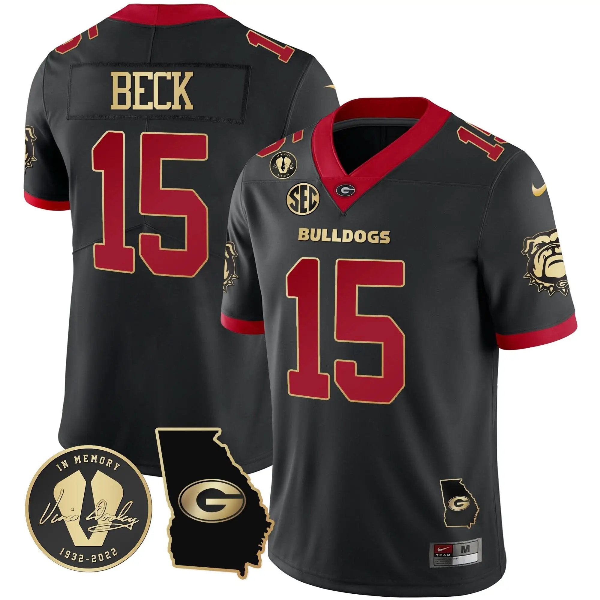 GB 2023 Vapor Jersey - Georgia Map by Georgia Bulldogs