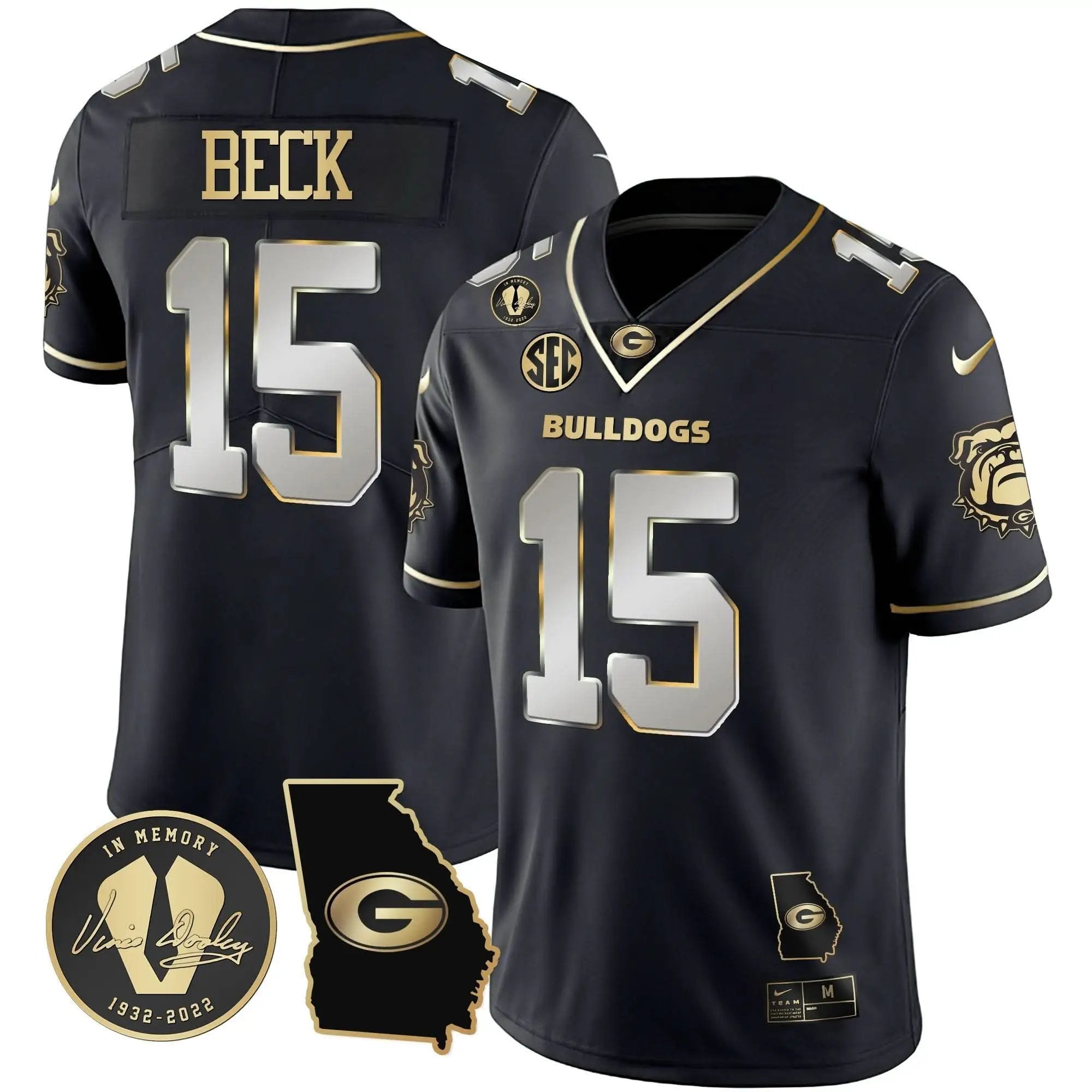 GB 2023 Vapor Jersey - Georgia Map by Georgia Bulldogs