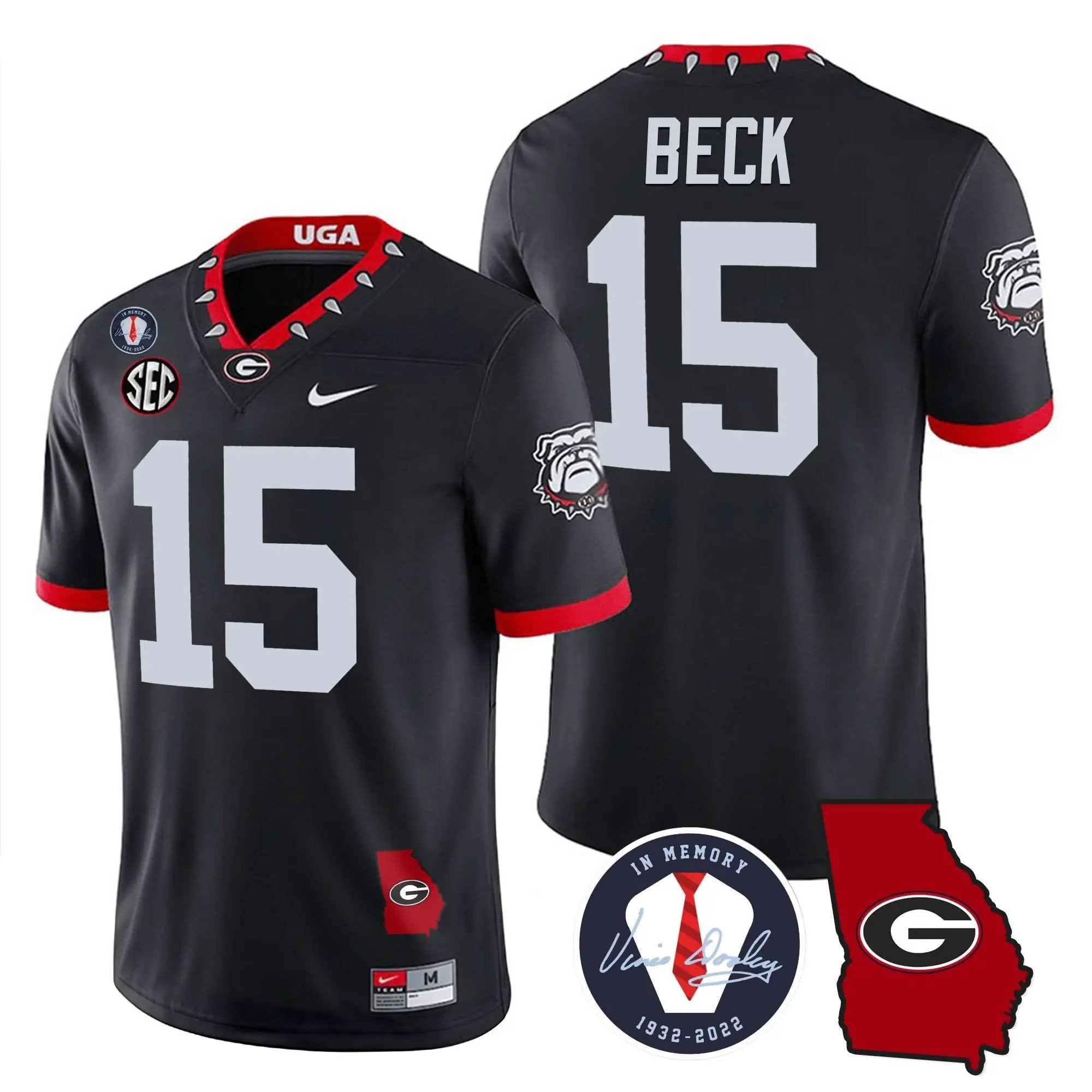 GB 2023 Vapor Jersey - Georgia Map by Georgia Bulldogs