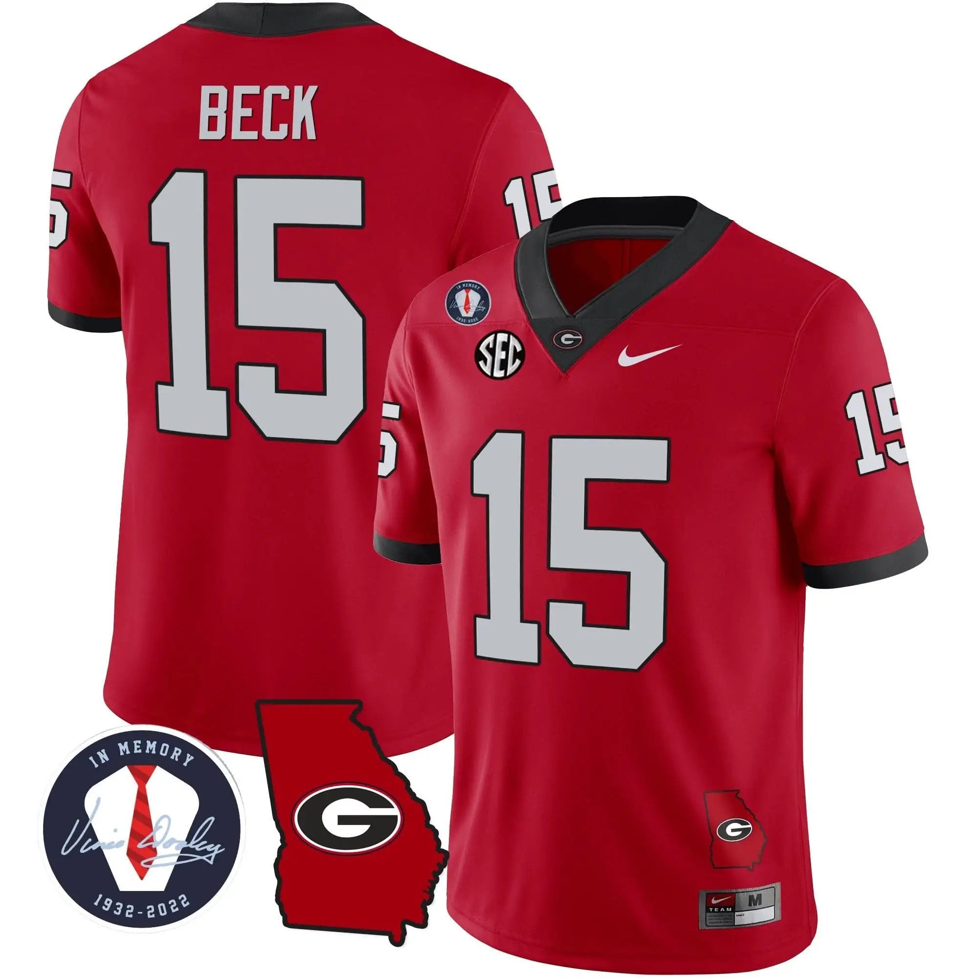GB 2023 Vapor Jersey - Georgia Map by Georgia Bulldogs