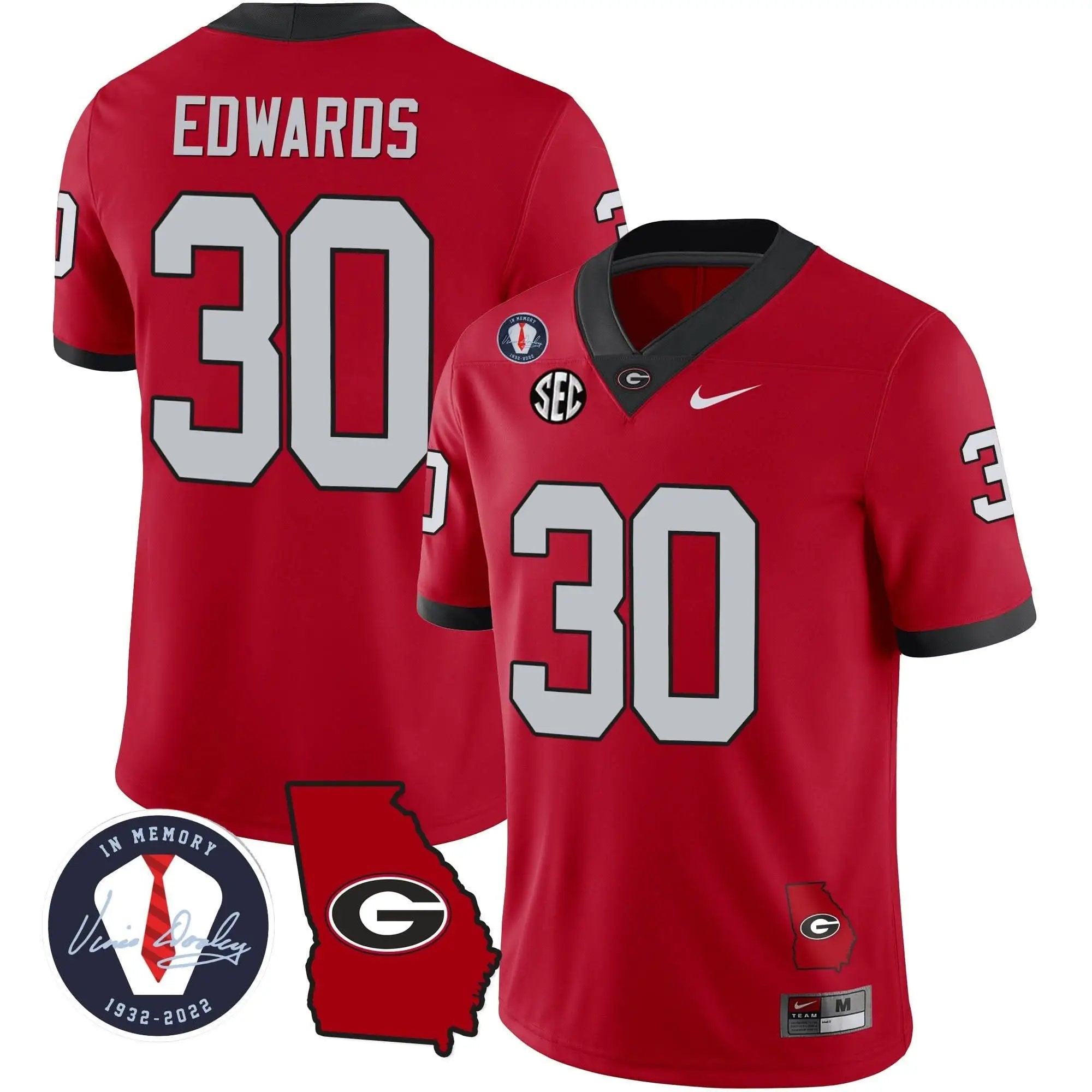 GB 2023 Vapor Jersey - Georgia Map by Georgia Bulldogs
