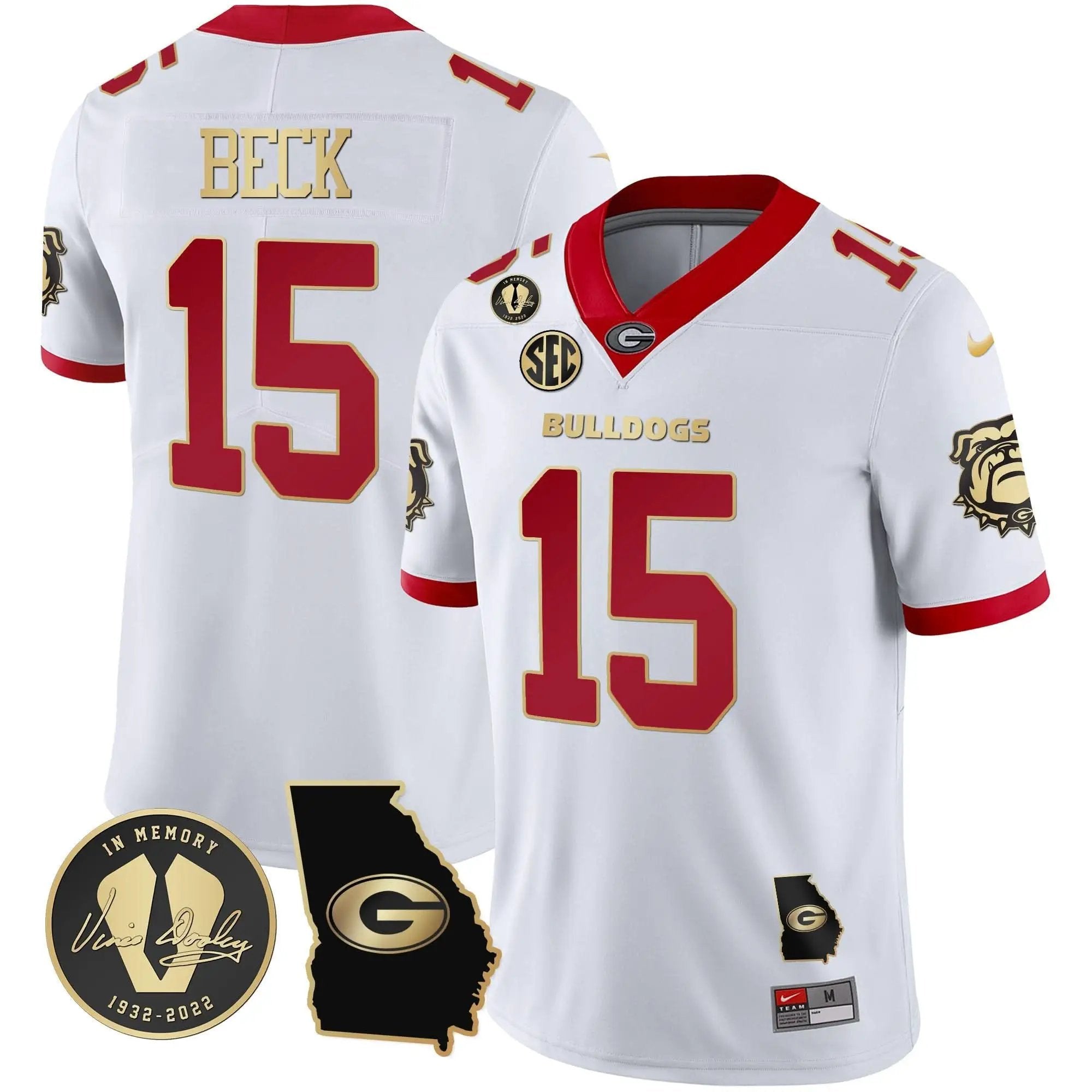 GB 2023 Vapor Jersey - Georgia Map by Georgia Bulldogs