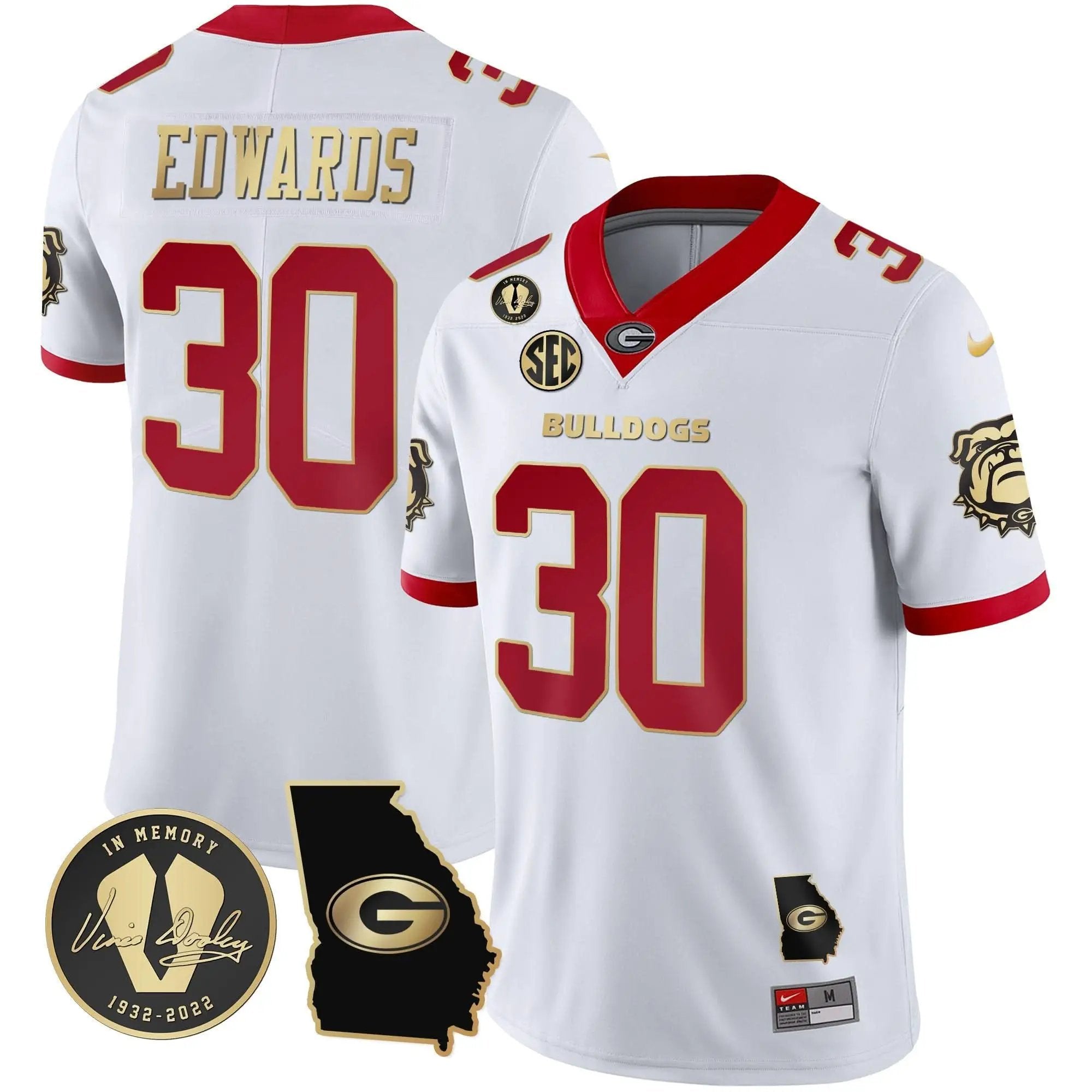 GB 2023 Vapor Jersey - Georgia Map by Georgia Bulldogs