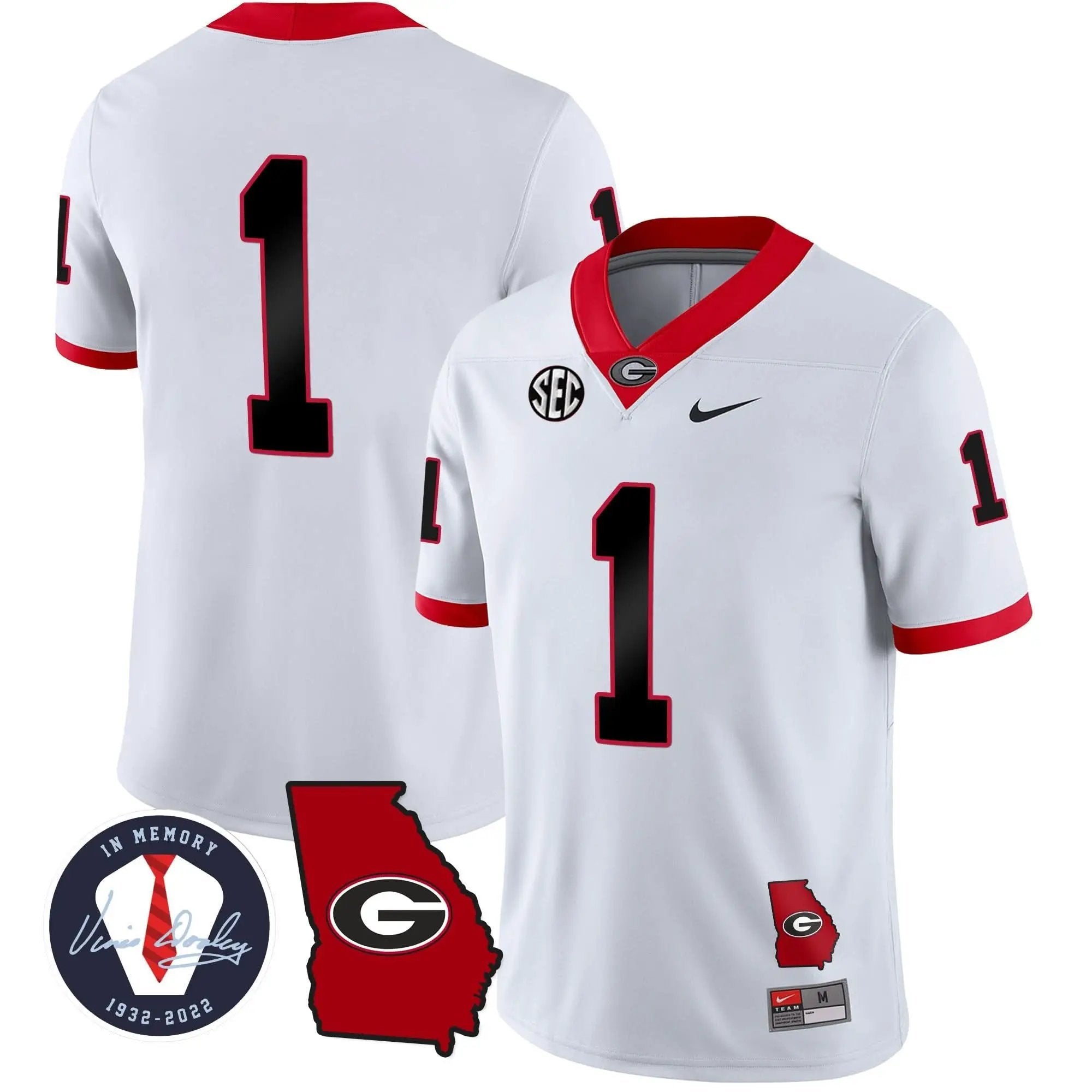 GB 2023 Vapor Jersey - Georgia Map by Georgia Bulldogs