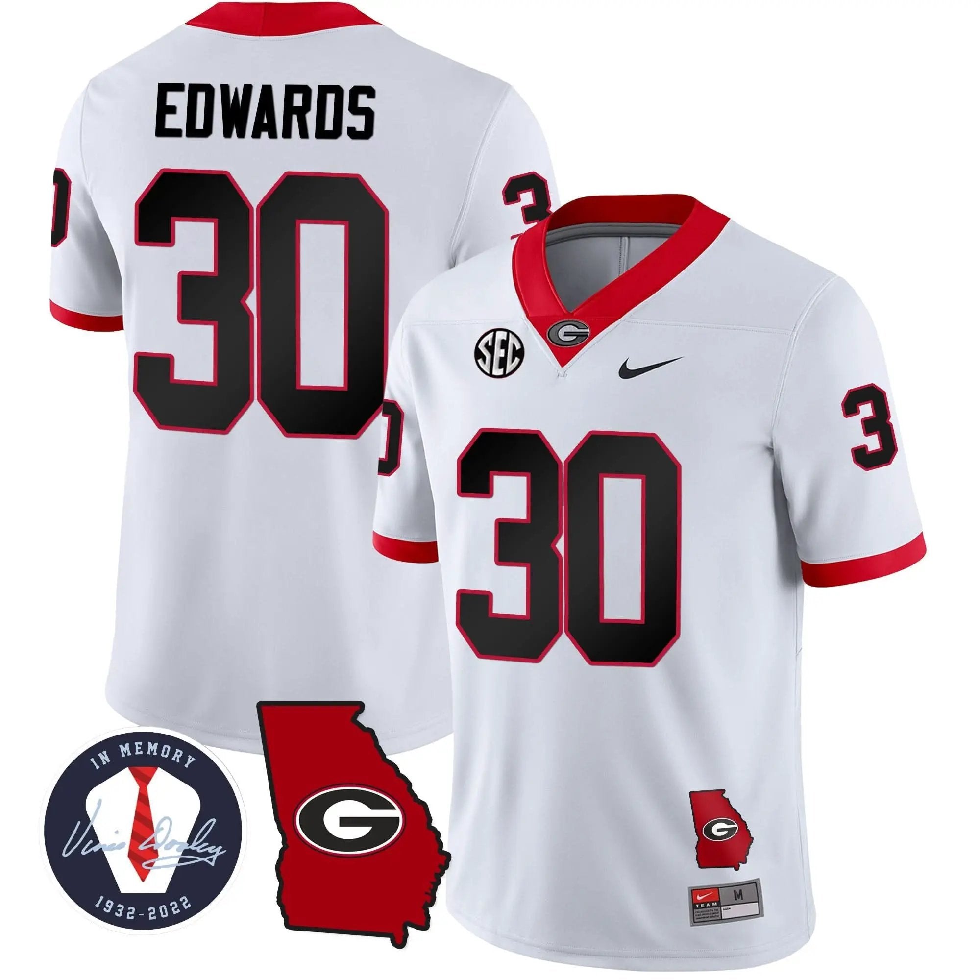 GB 2023 Vapor Jersey - Georgia Map by Georgia Bulldogs