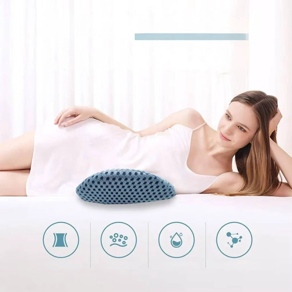 ComfortWave Lumbar Support Cushion | for Lower Back Pain Relief - Ergonomic Design for Office - Driving and Home Use Bowlift by Bowlift