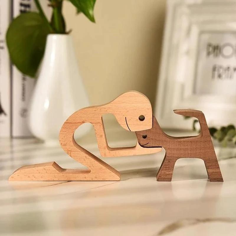 Tier lovers - Table ornaments made of wood carving by Bowlift