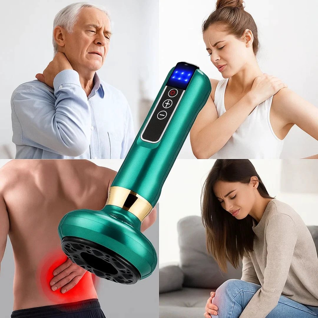 TheraPulse | Electric Cupping Massager – Vacuum Gua Sha, Heat Therapy & Adjustable Suction for Pain Relief & Lymphatic Drainage Bowlift by Bowlift