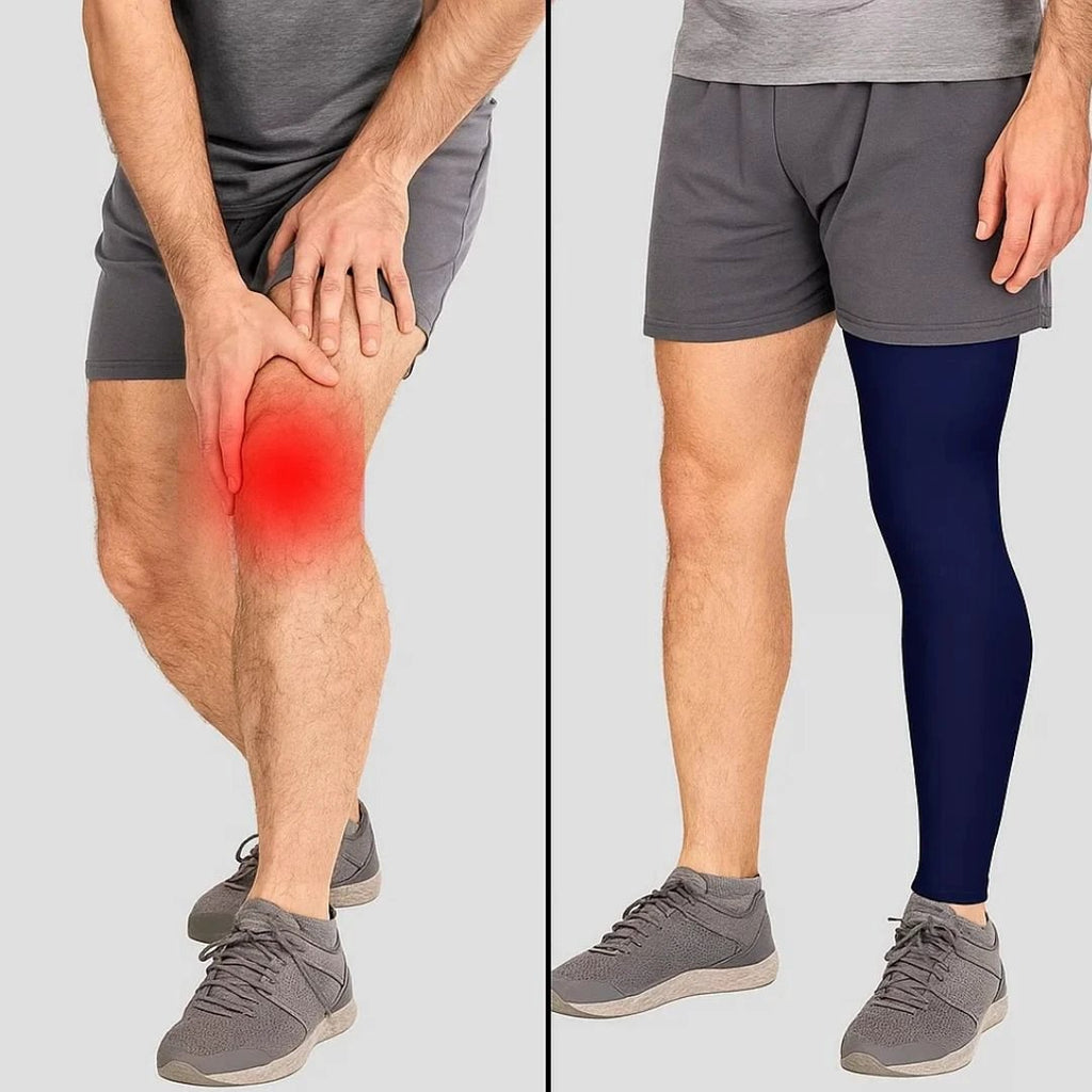 FlexiRelief | Full Leg Compression Sleeve – Knee Support – Graduated Pressure – Pain Relief – Recovery – Swelling Reduction Bowlift by Bowlift