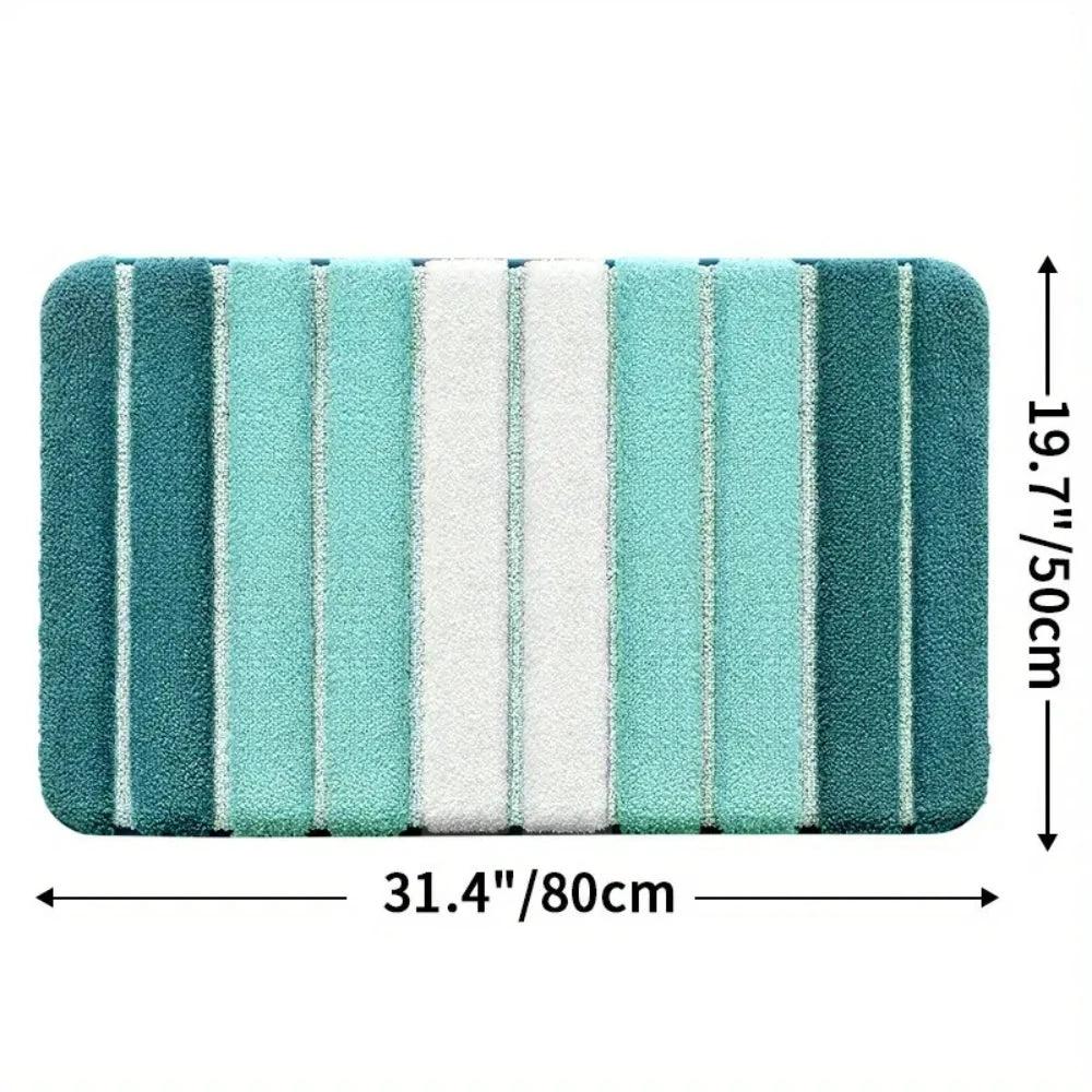 Lumiere Striped Absorbent Bath Mat by Casa & Beyond