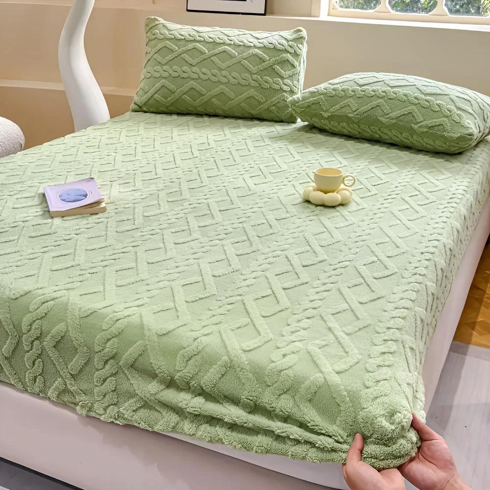 Premium Velvet Sherpa Sheet Set by Casa & Beyond