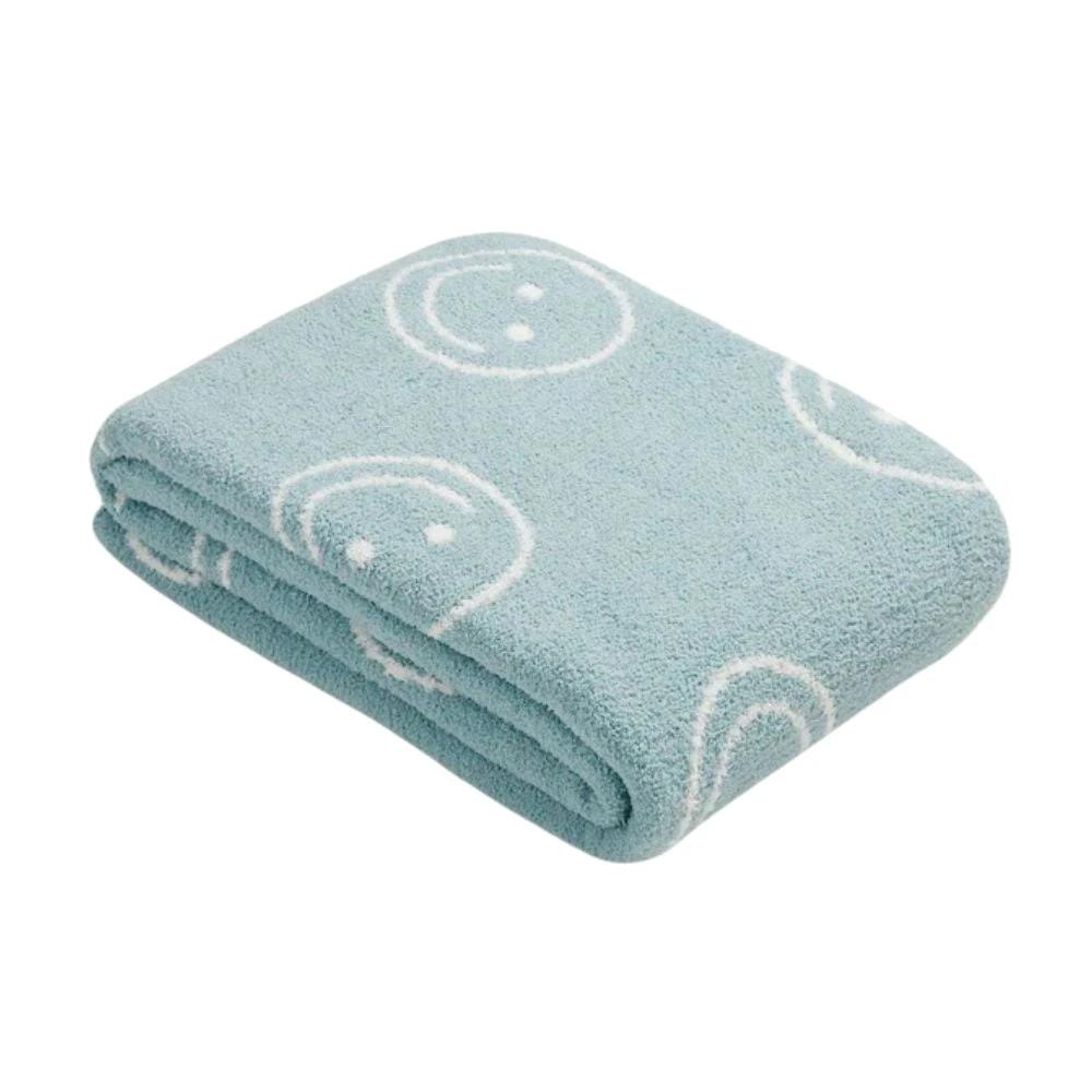 Smiley Face Plush Blanket by Casa & Beyond