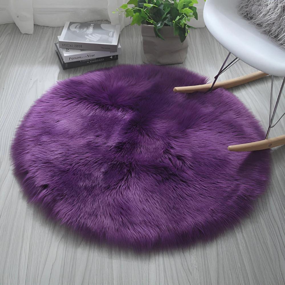 Round Cloud Soft Plush Rug by Casa & Beyond