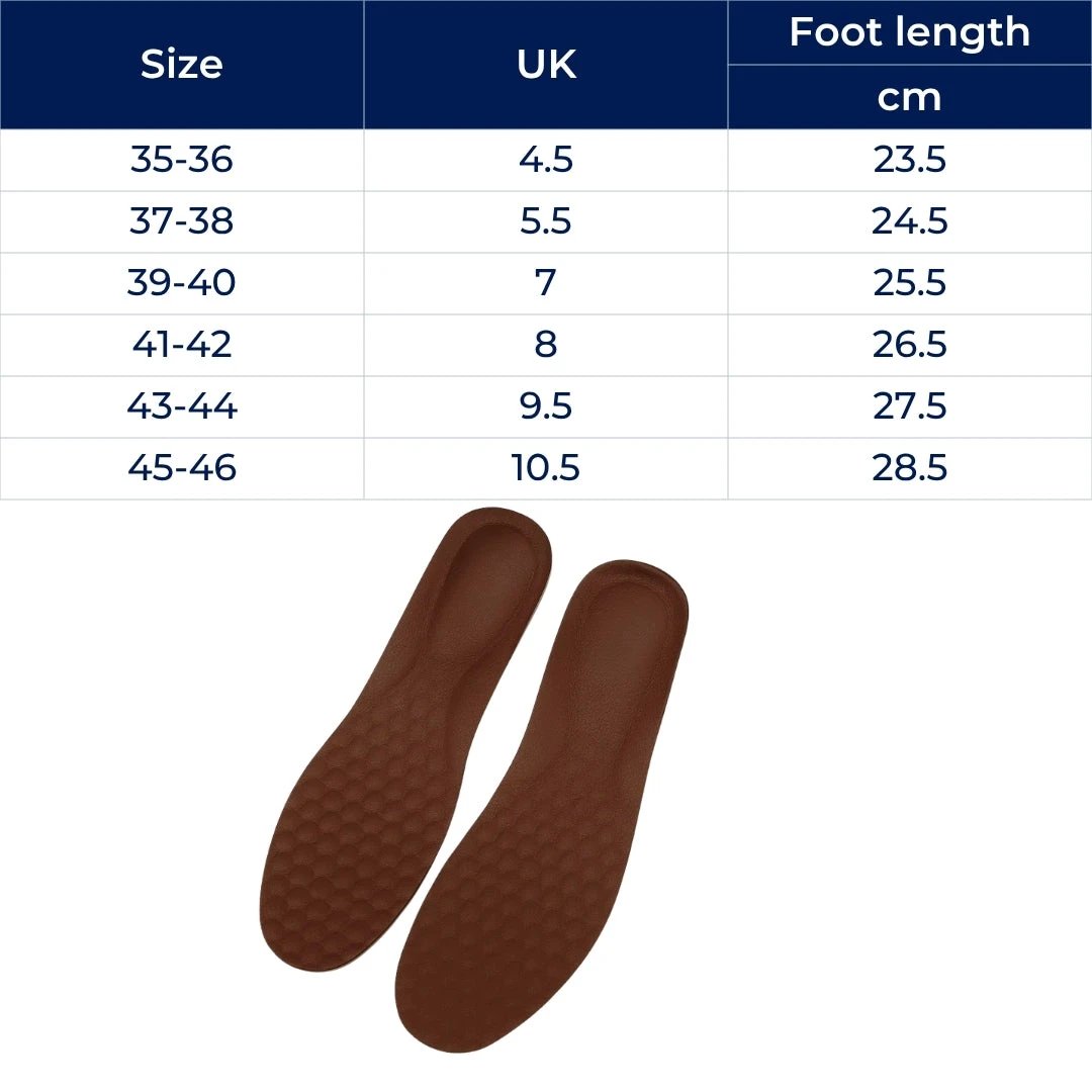 Pain Relief – Leather Breathable – Comfort & Alignment for All-Day Standing & Walking Bowlift by Bowlift