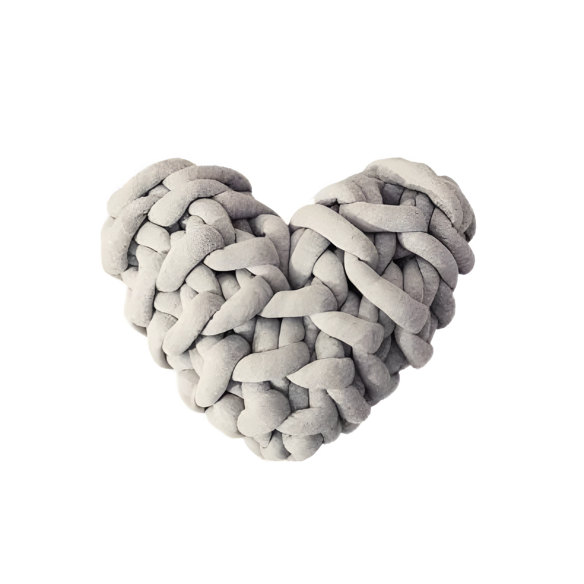 Plush Knotted Heart Shape Cushions by Casa & Beyond