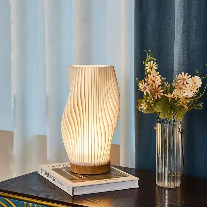 WaveGlow Dual Shade USB Table Lamp Bowlift by Bowlift