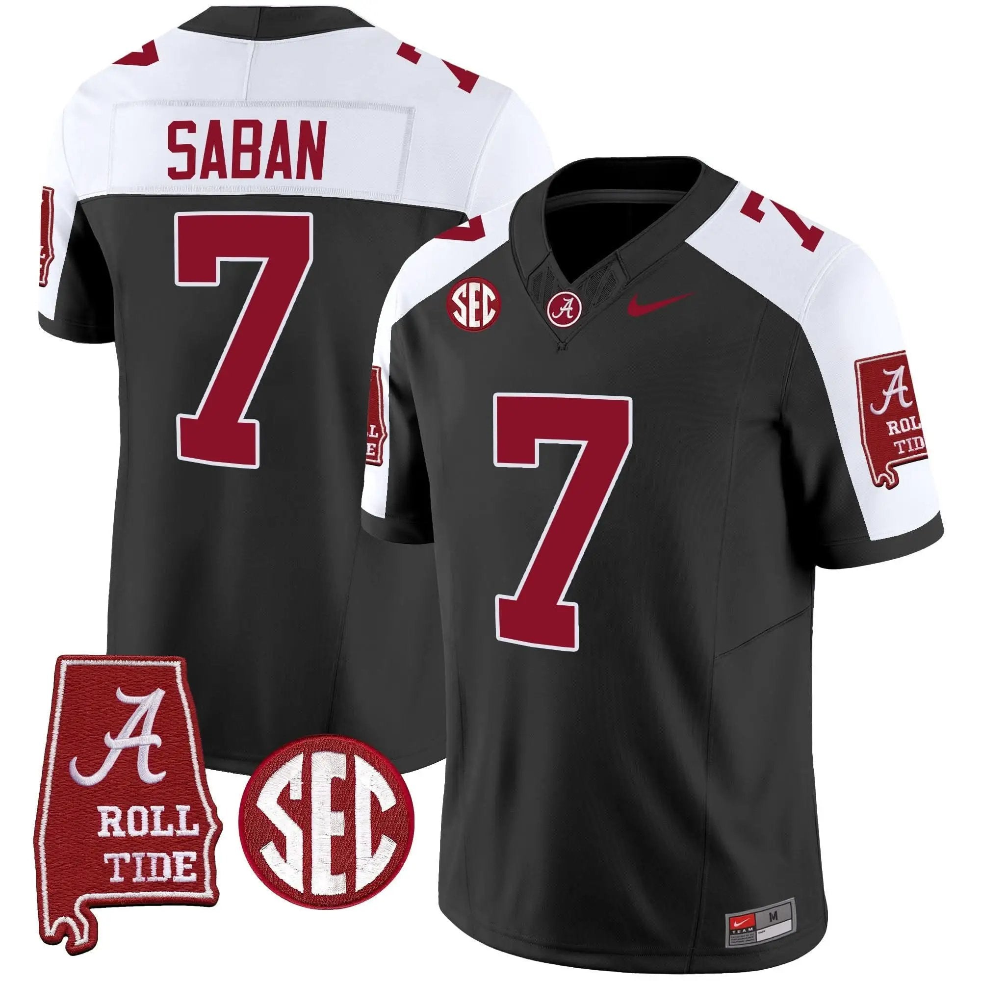 Nick Saban ACT #7 Champions Vapor Limited Jersey by Alabama Crimson Tide