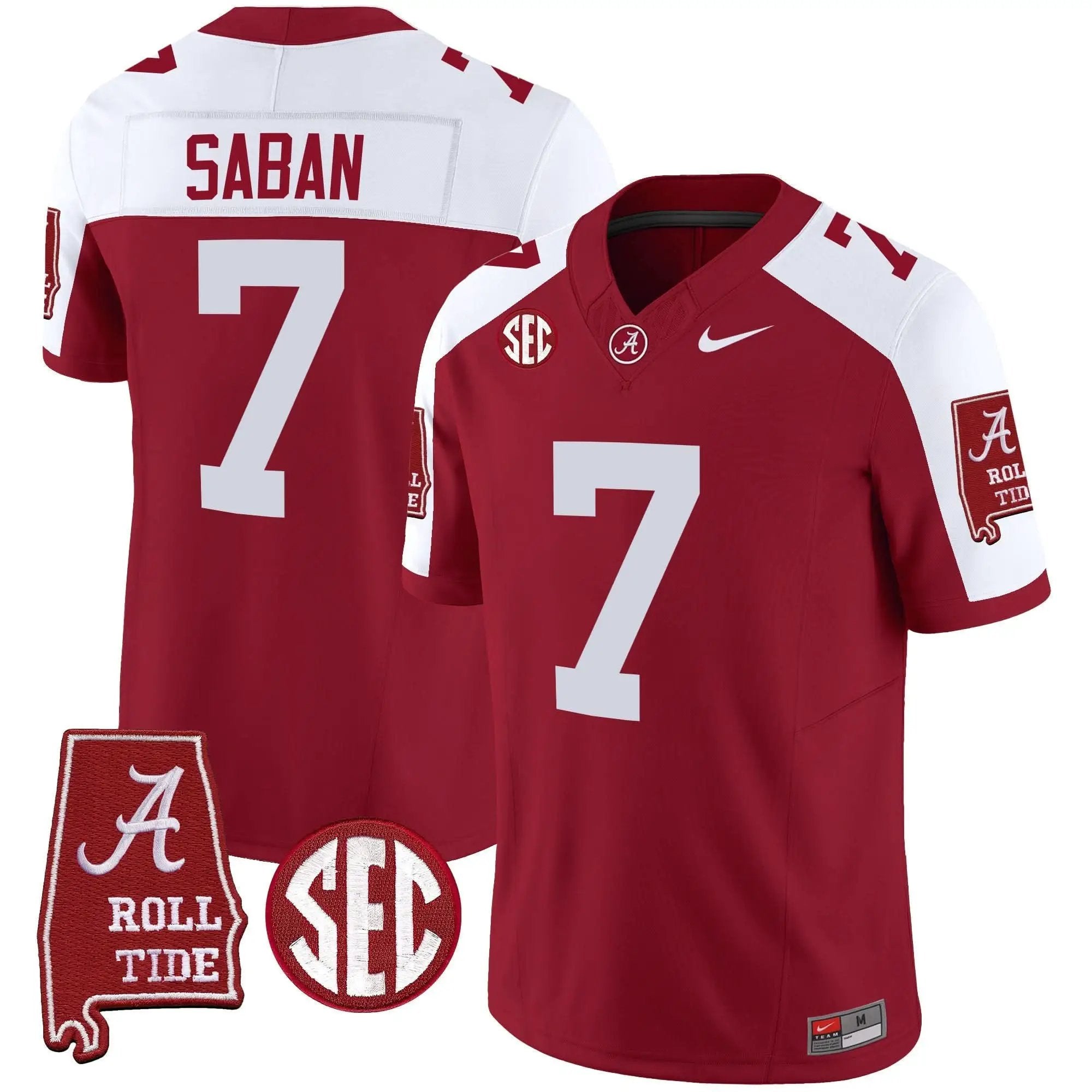 Nick Saban ACT #7 Champions Vapor Limited Jersey by Alabama Crimson Tide