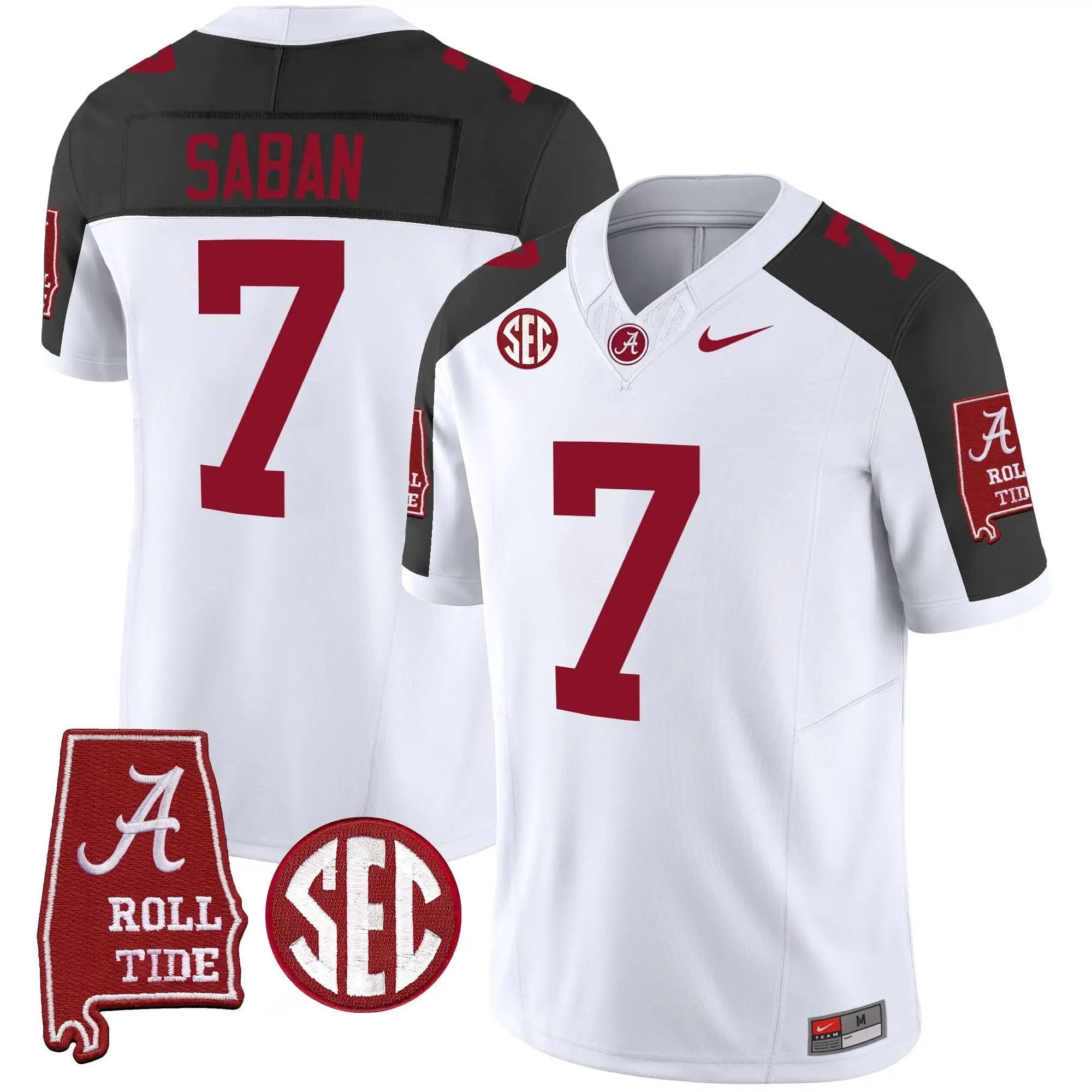 Nick Saban ACT #7 Champions Vapor Limited Jersey by Alabama Crimson Tide