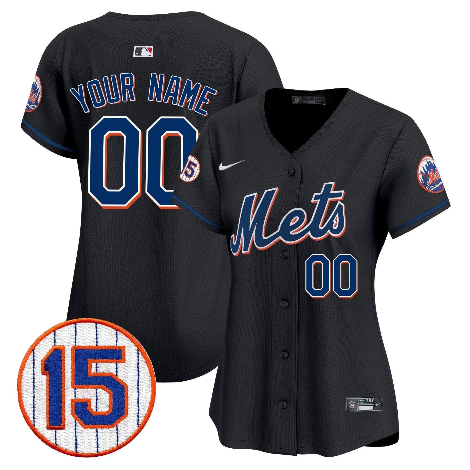 New York Mets Jerry Grote Patch Vapor Premier Limited Custom Jersey - All Stitched by New York Mets