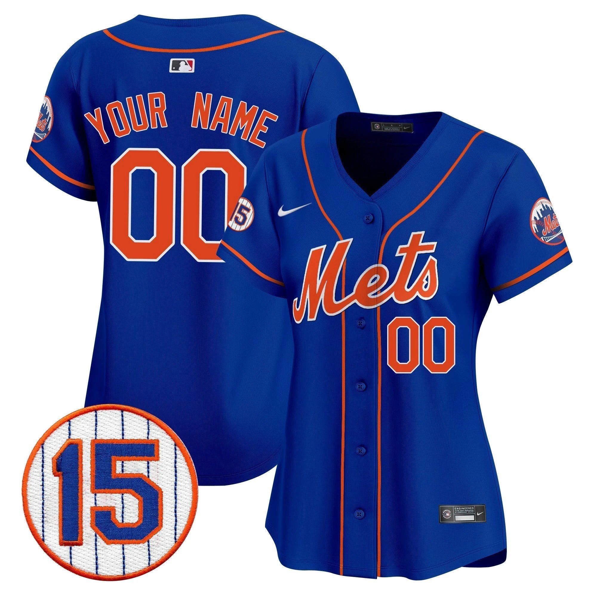 New York Mets Jerry Grote Patch Vapor Premier Limited Custom Jersey - All Stitched by New York Mets