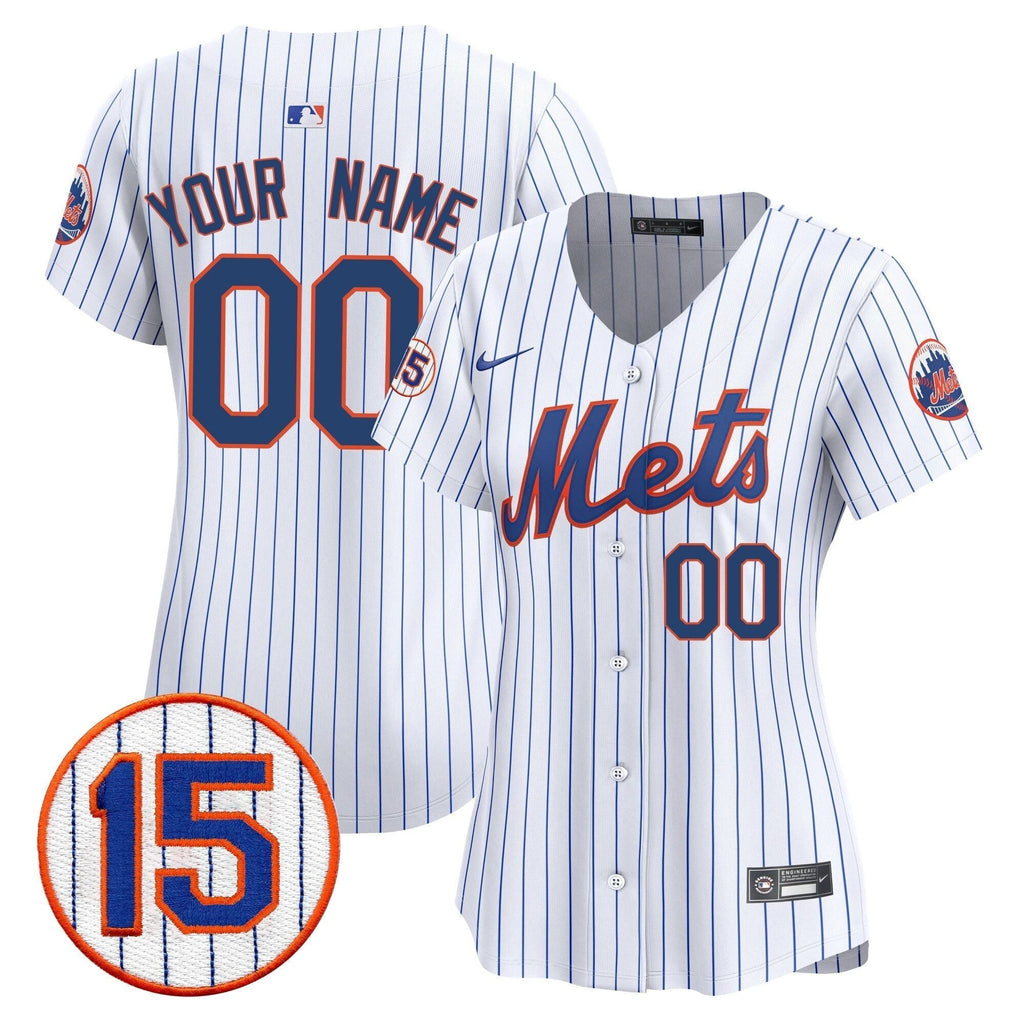 New York Mets Jerry Grote Patch Vapor Premier Limited Custom Jersey - All Stitched by New York Mets