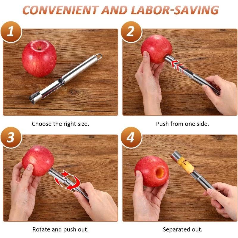 Stainless Fruit Corer Set by BowLift