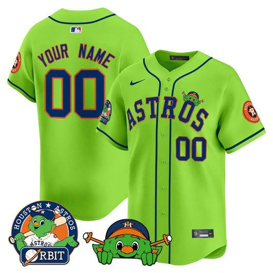 Astros Orbit Patch Vapor Premier Limited Custom Jersey V3 - All Stitched by Houston Astros