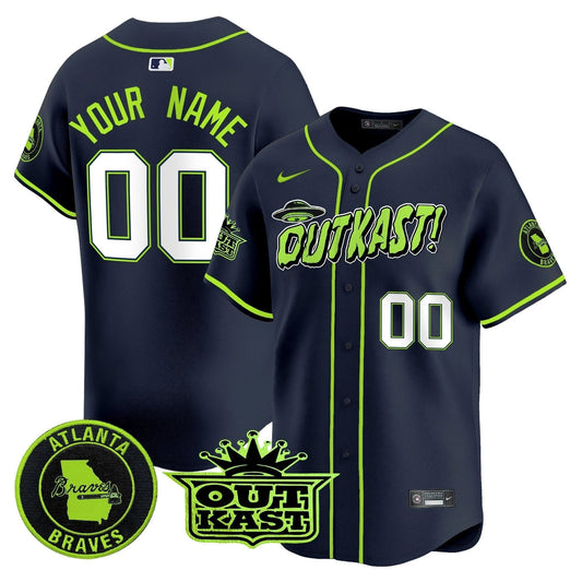 Atlanta Braves Atliens Vapor Premier Limited Custom Jersey V3 - All Stitched by Atlanta Braves