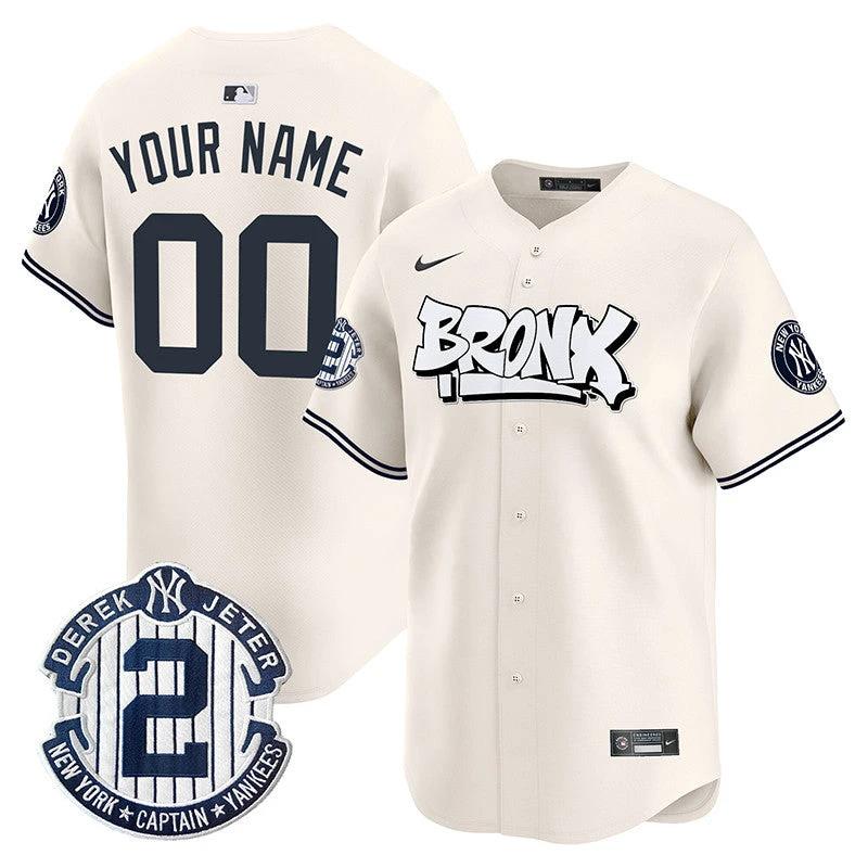 New York Yankees The Bronx Graffiti Vapor Premier Limited Custom Jersey V3 - All Stitched by New York Yankees
