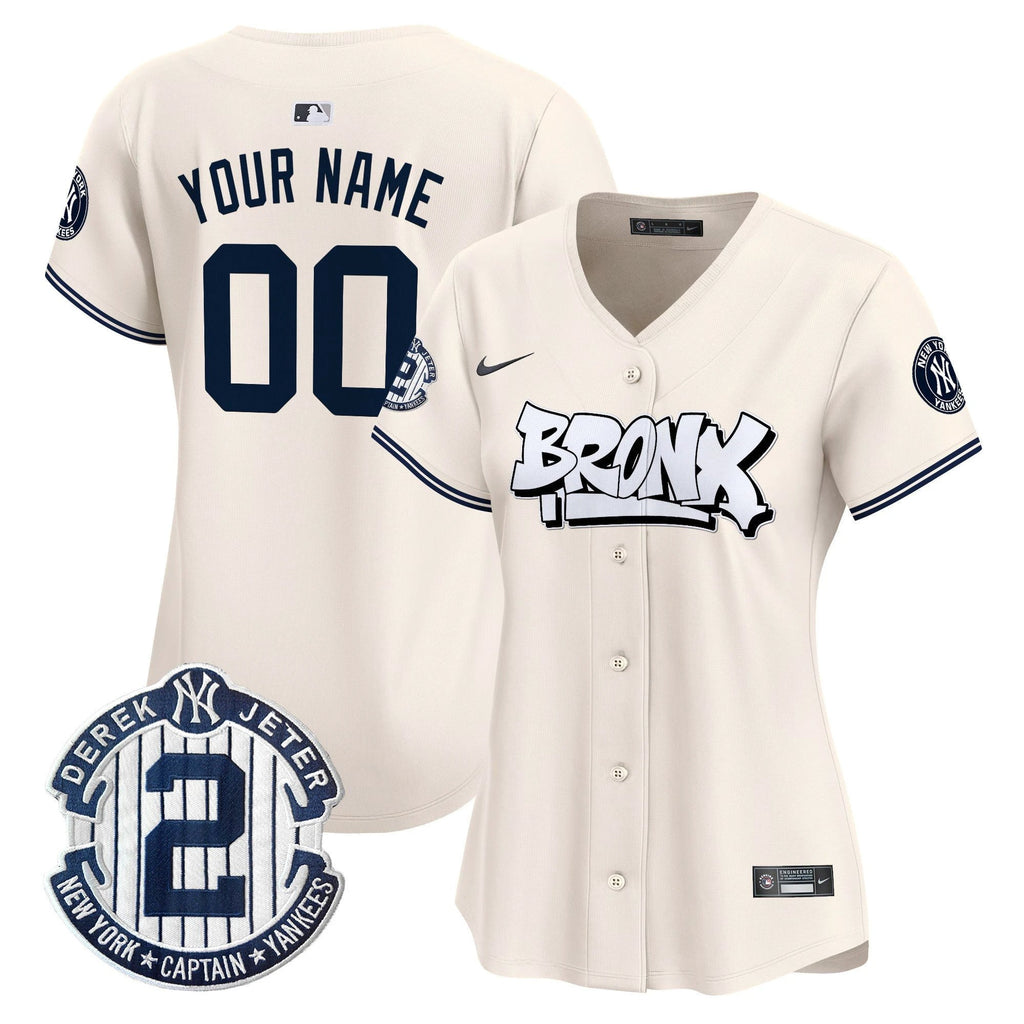 New York Yankees The Bronx Graffiti Vapor Premier Limited Custom Jersey V3 - All Stitched by New York Yankees