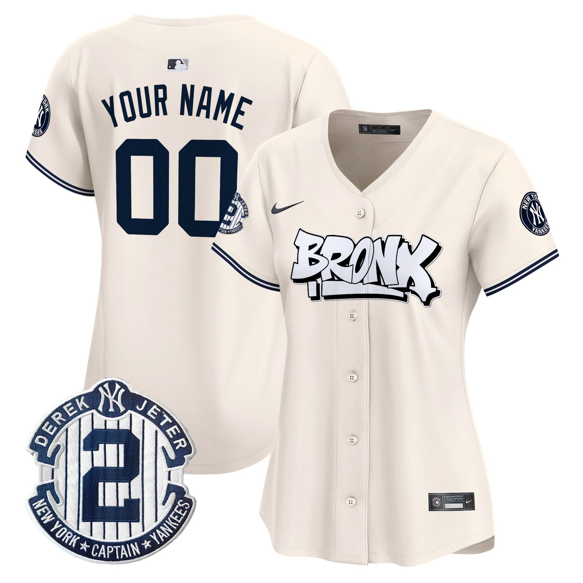 New York Yankees The Bronx Graffiti Vapor Premier Limited Custom Jersey V3 - All Stitched by New York Yankees